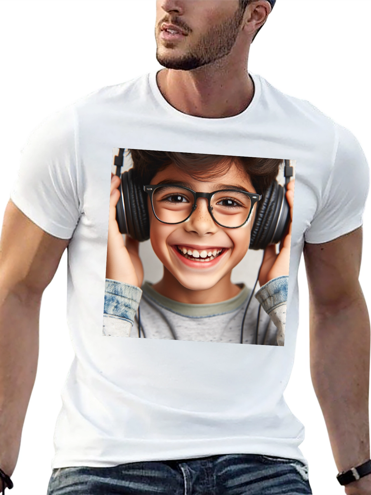 Boy with Headphones T-Shirt