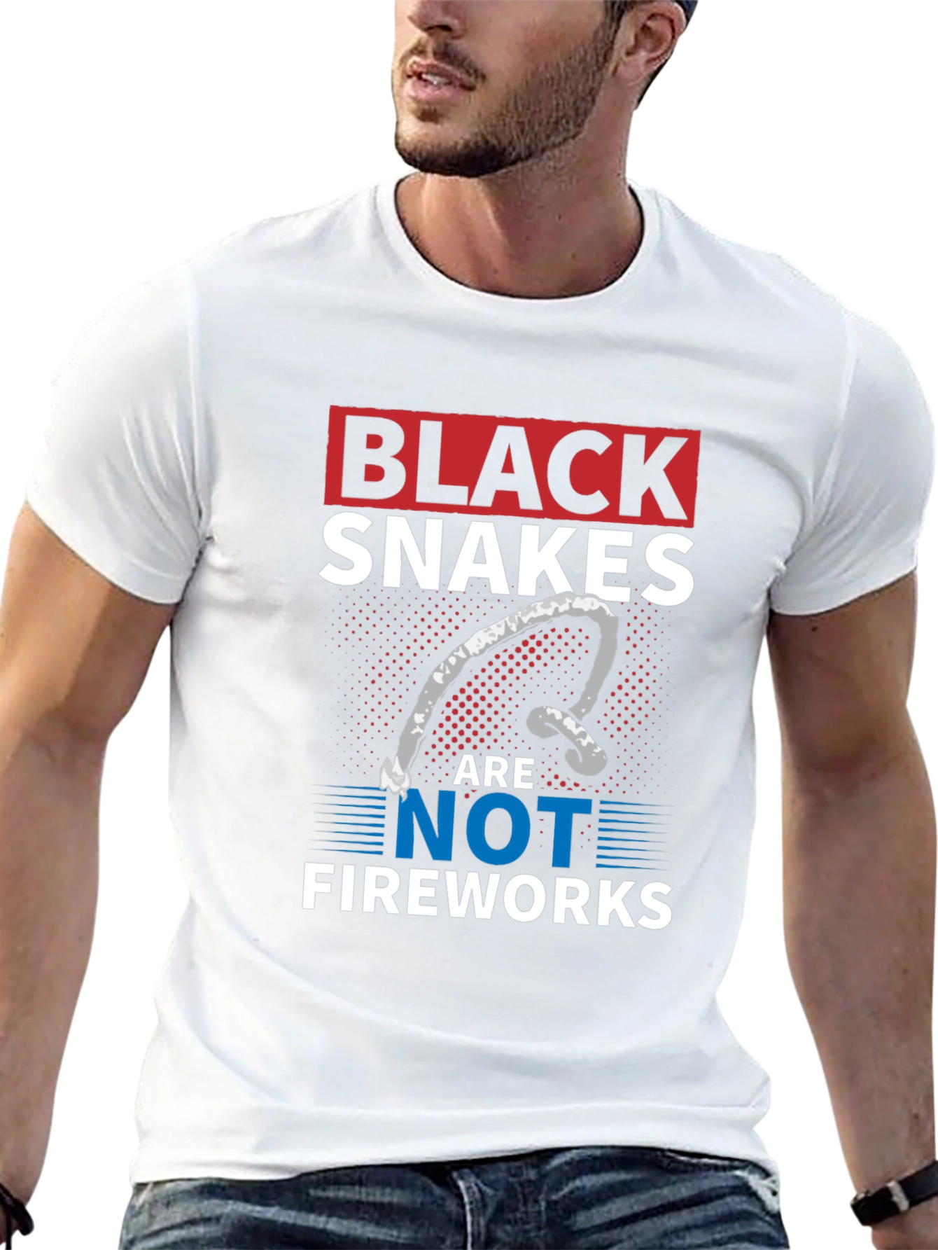 Black Snakes Are Not Fireworks T-Shirt
