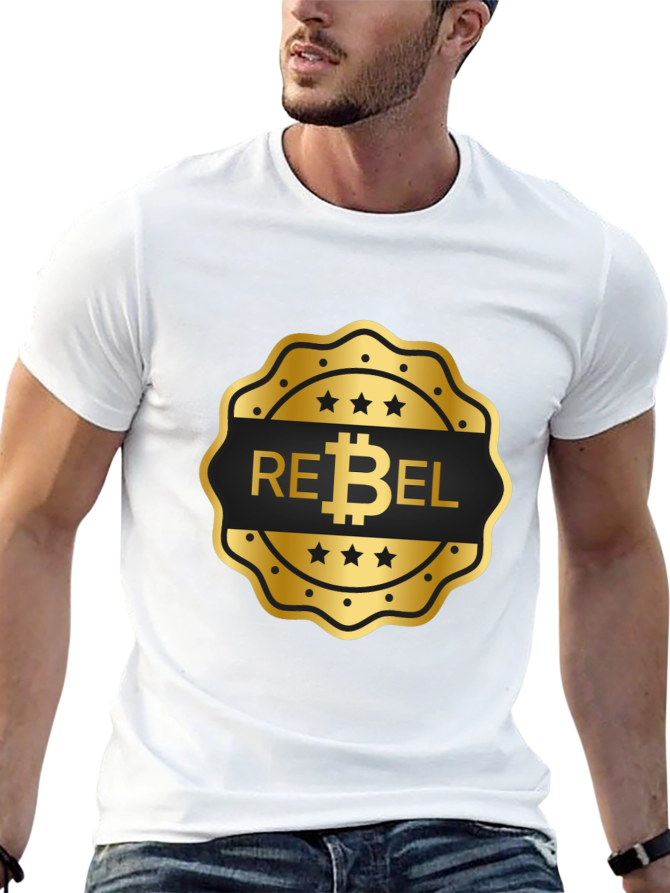 Rebel Bitcoin Black T-Shirt