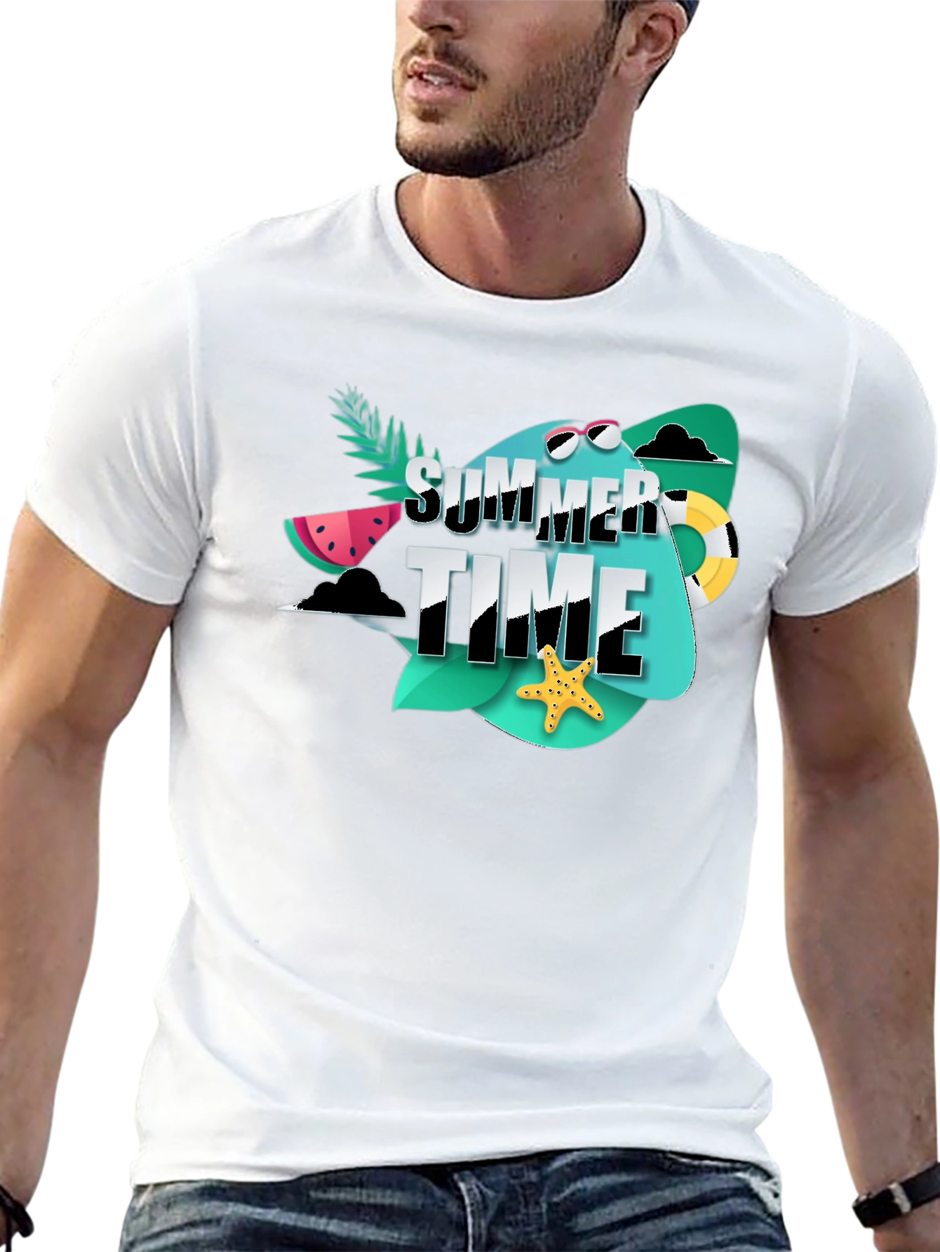 Summer Time Graphic Tee - Beach Vacation Ready