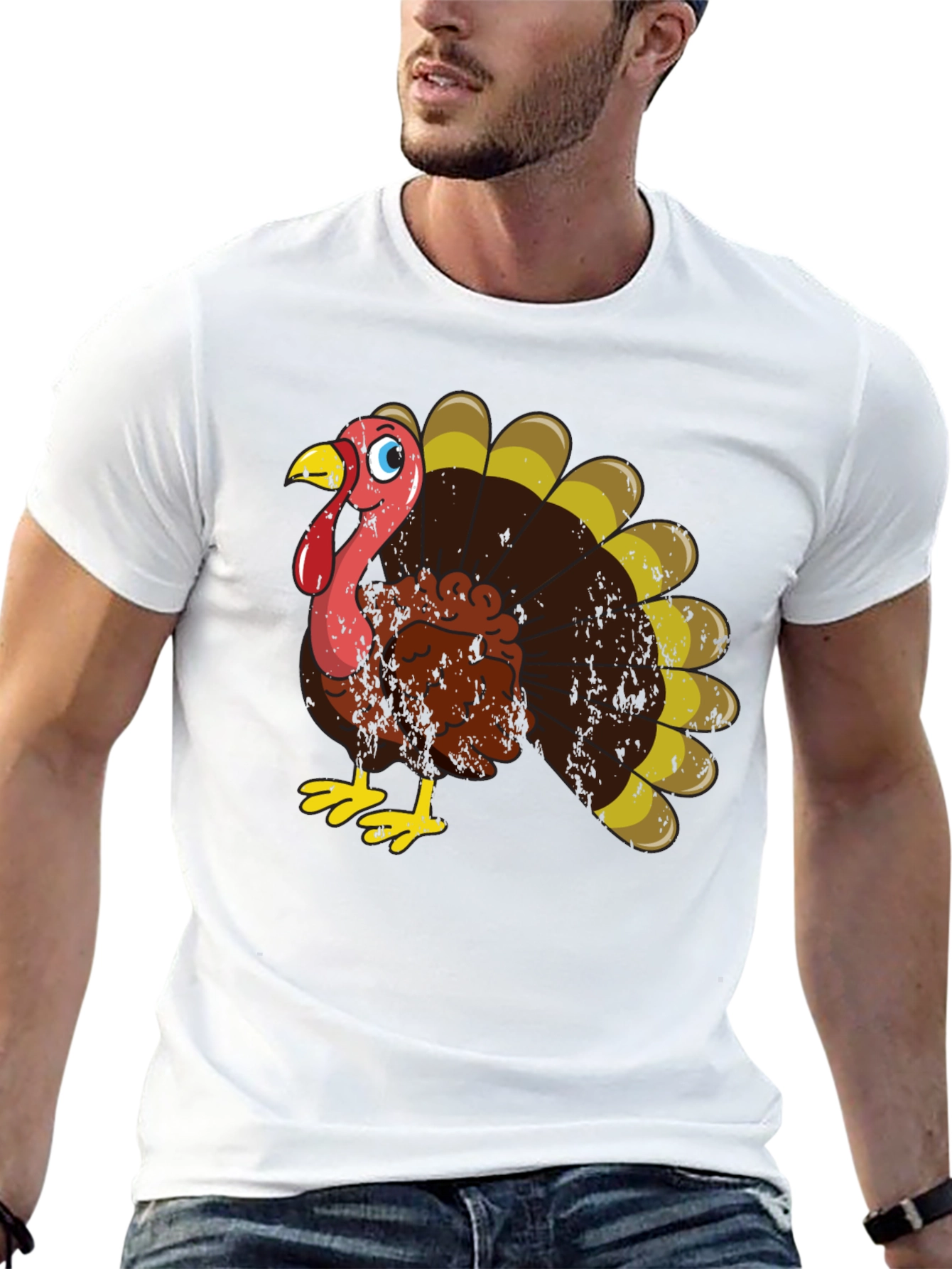Thanksgiving Turkey Graphic T-Shirt
