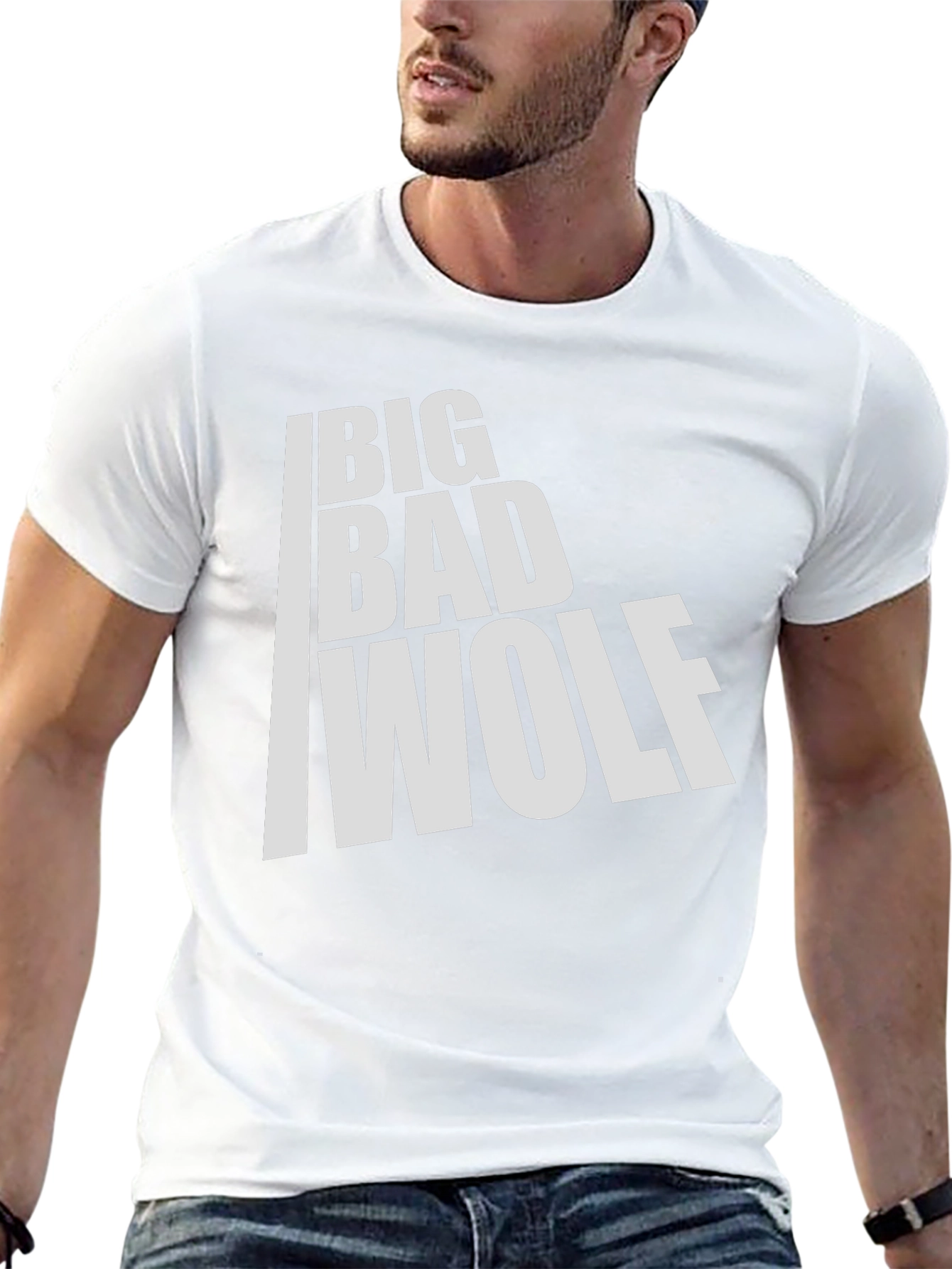 Big Bad Wolf Graphic T-Shirt - Black Cotton Tee