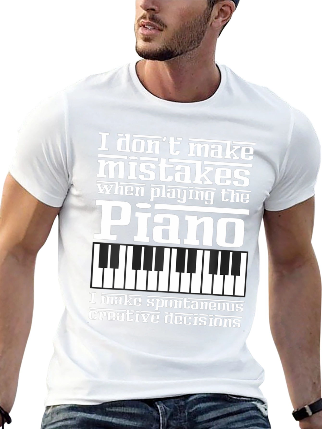Piano Player T-Shirt - I Dont Make Mistakes