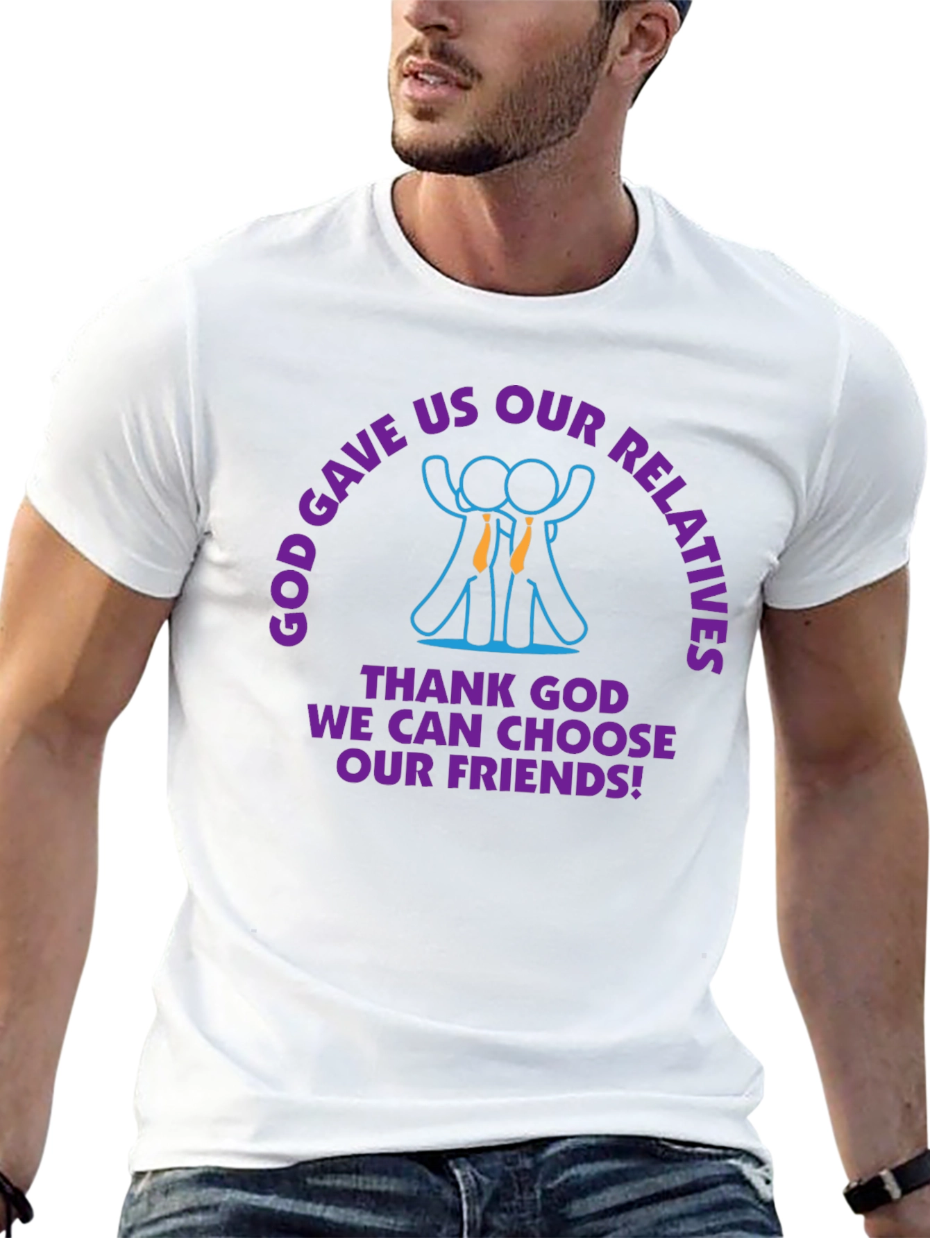 God Gave Us Relatives T-Shirt Funny Gift