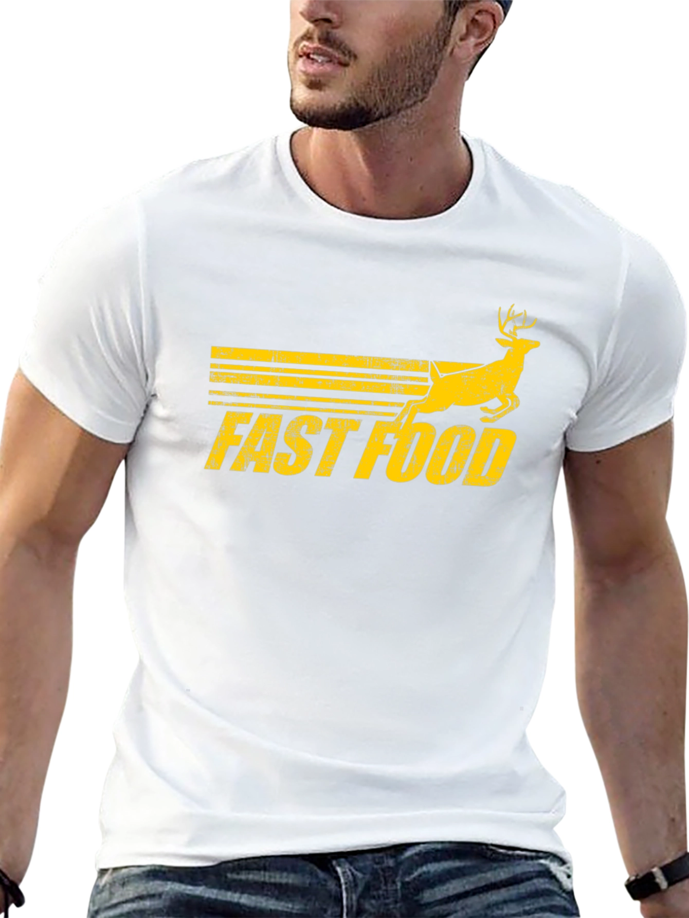 Fast Food Deer Graphic Tee