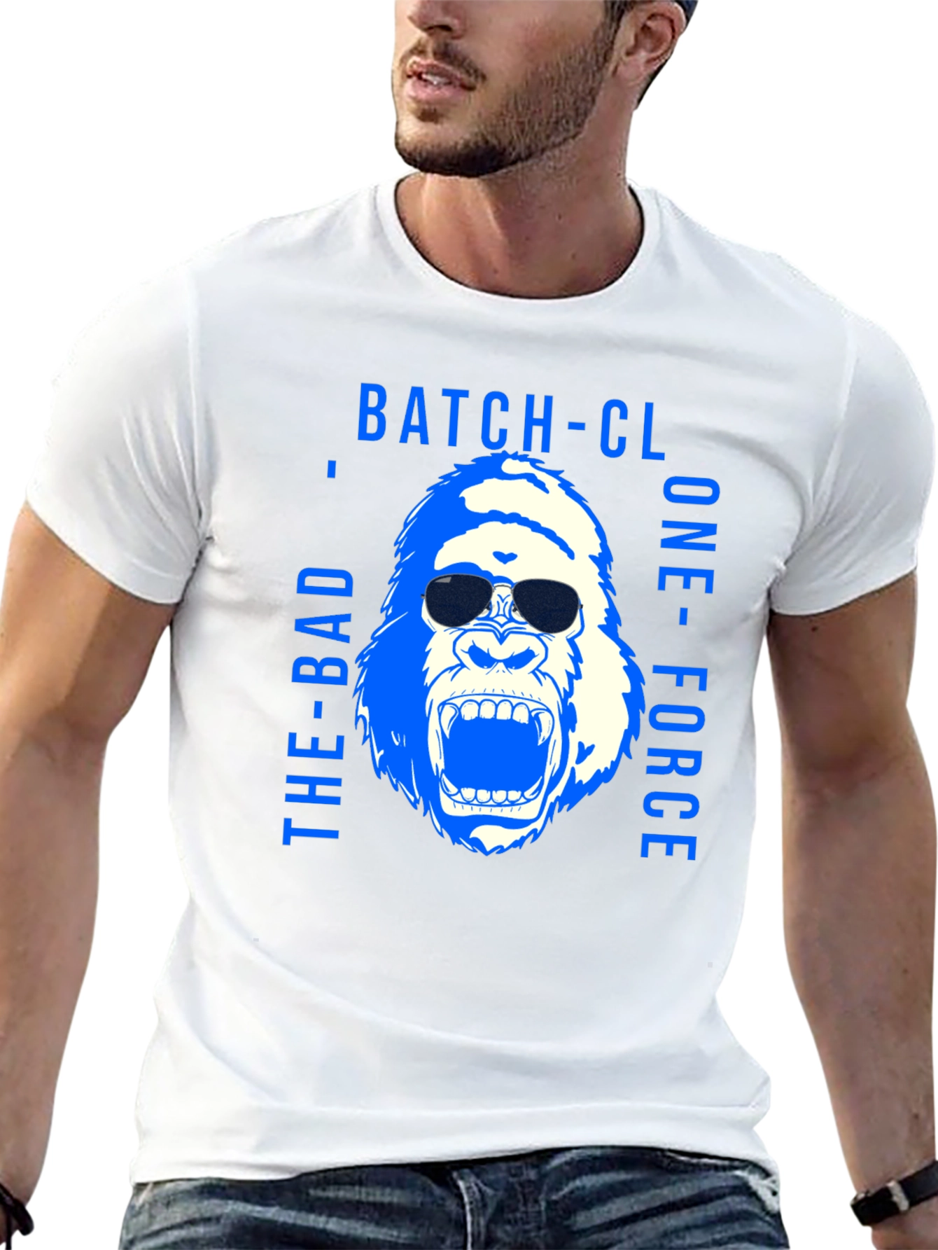 Bad Ape T-Shirt: Batch-CL One-Force Design