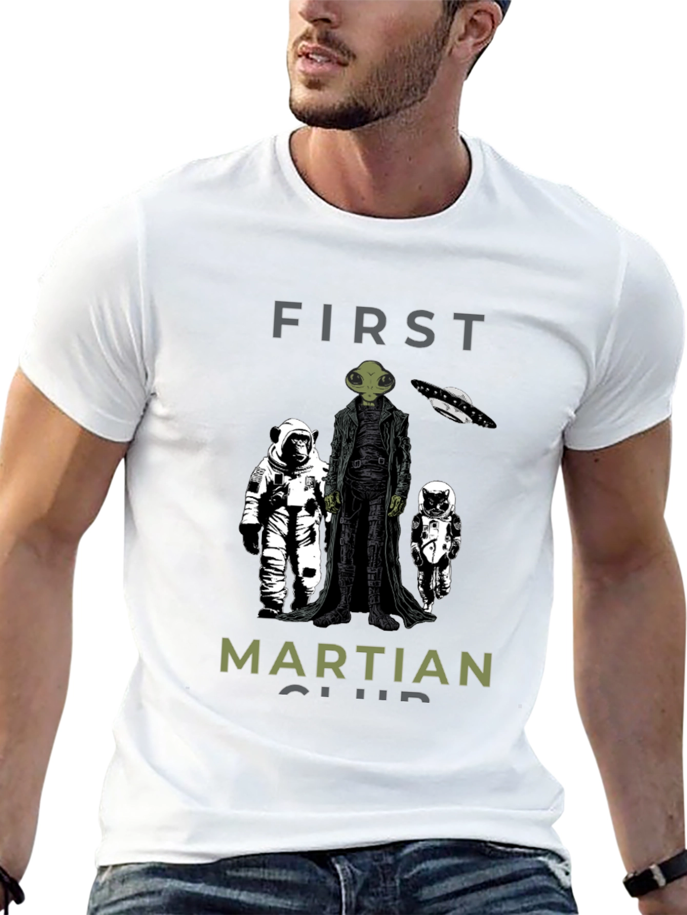 First Martian Club Graphic T-Shirt