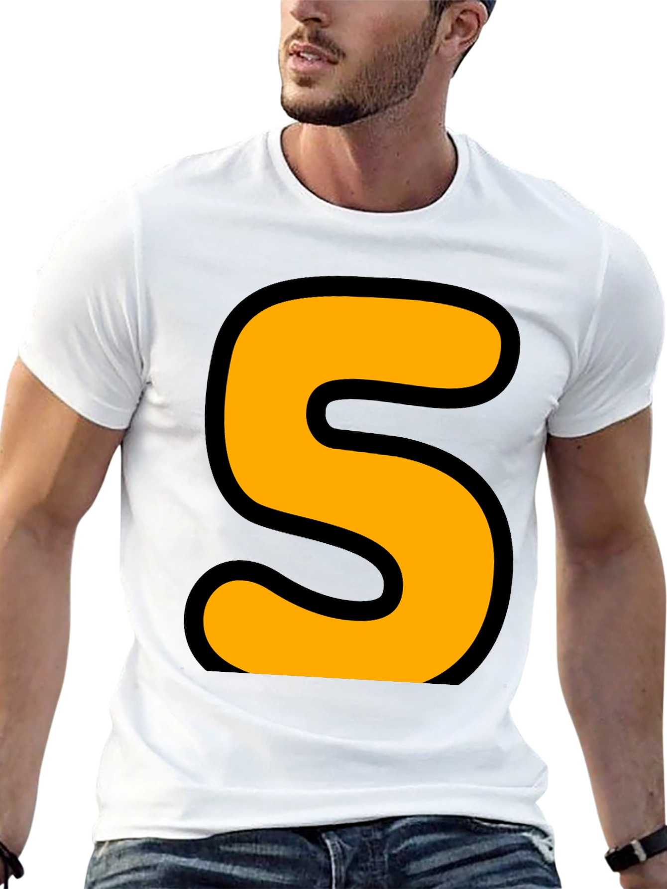 Bold S Graphic T-Shirt - Statement Tee