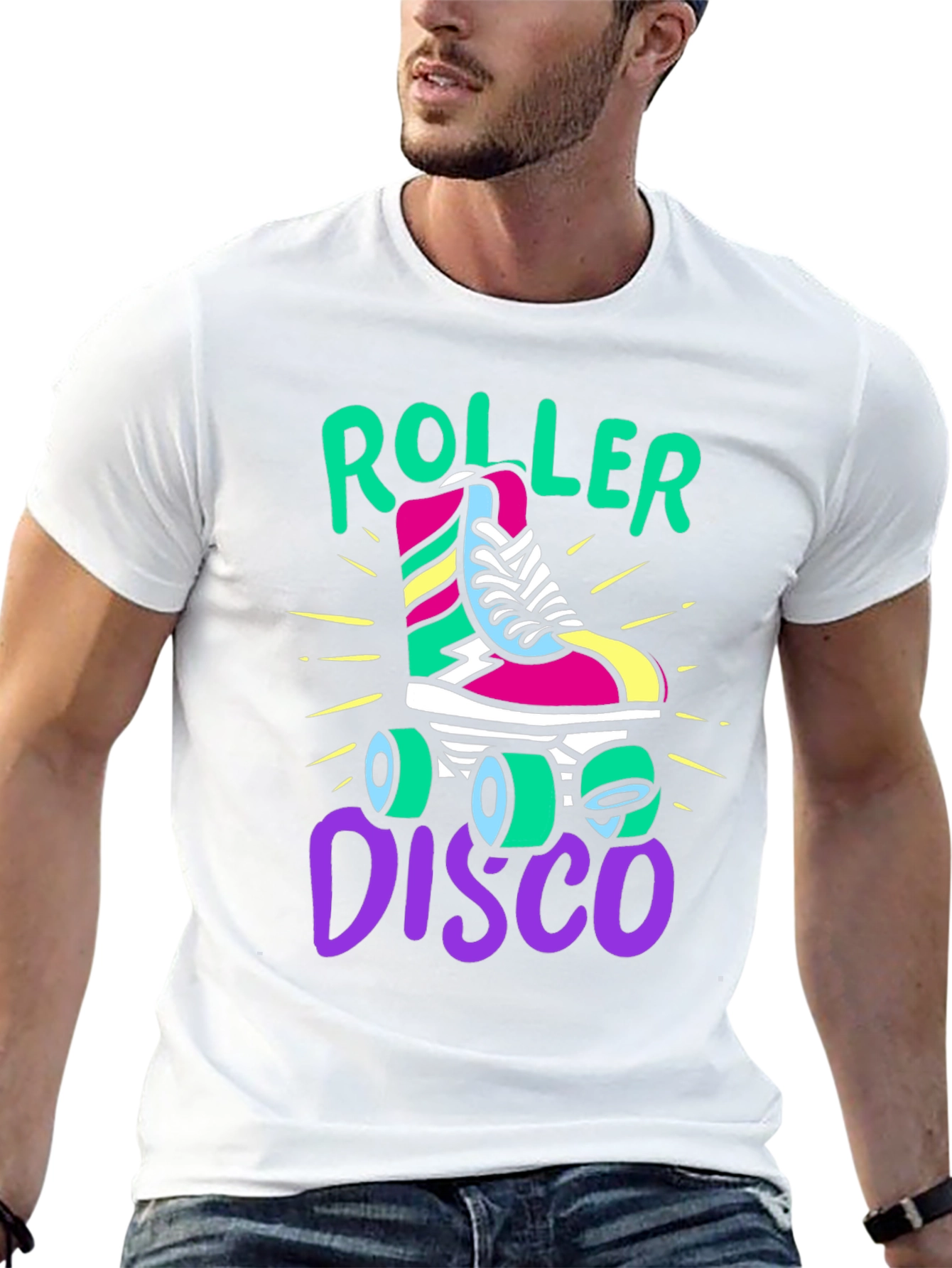 Retro Roller Disco T-Shirt - 80s Style