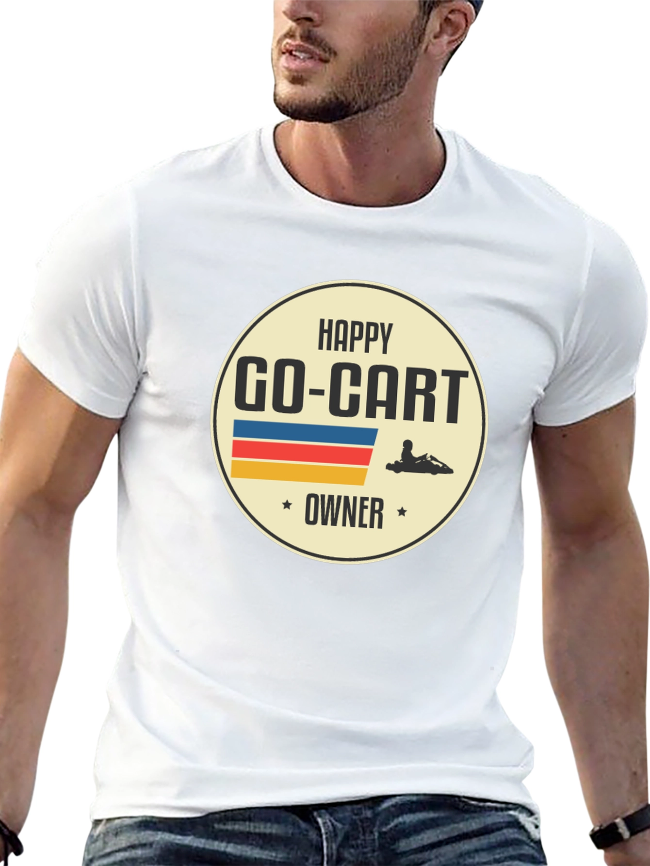Happy Go-Kart Owner T-Shirt - Black