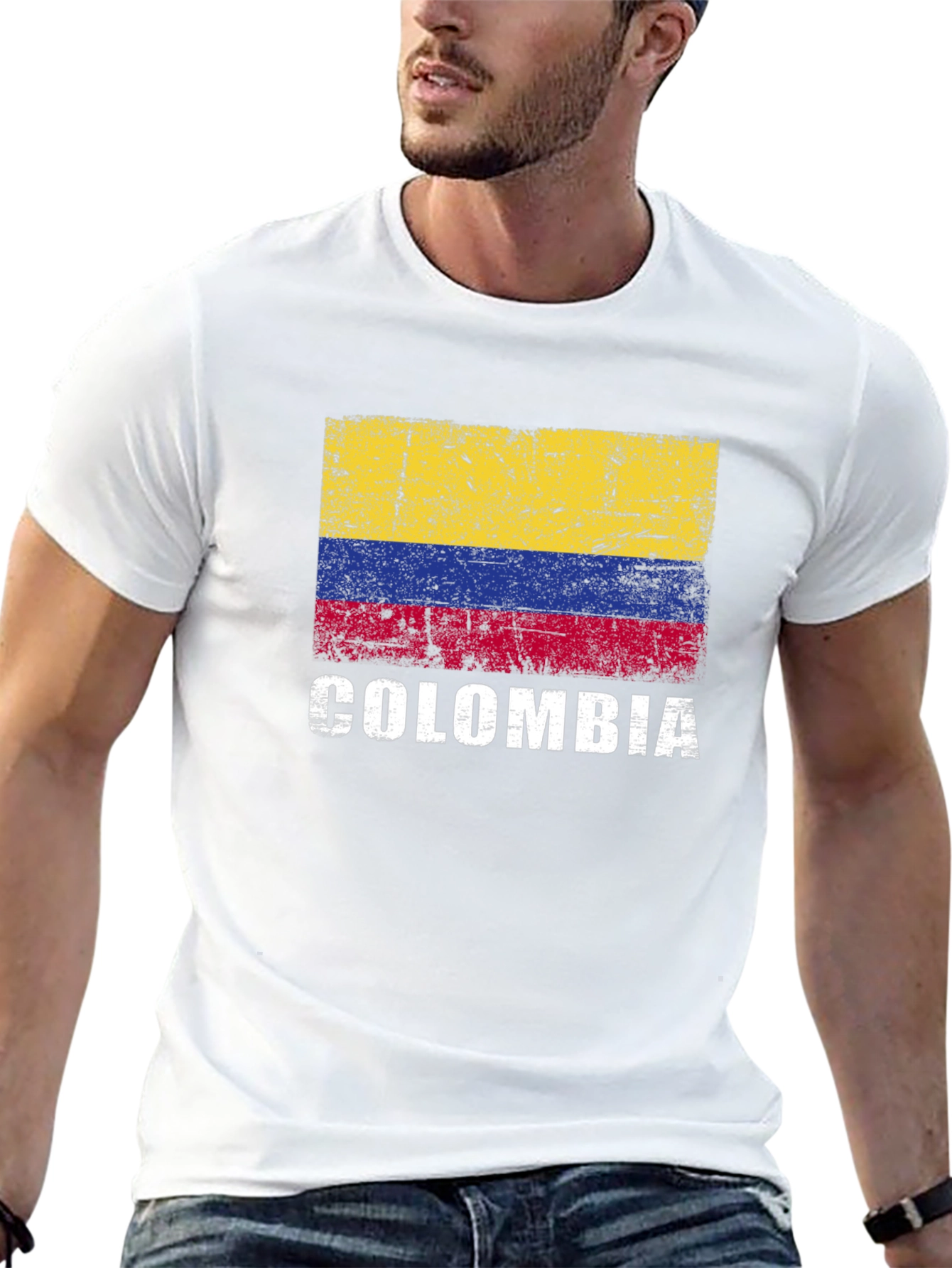 Colombia Flag Graphic T-Shirt