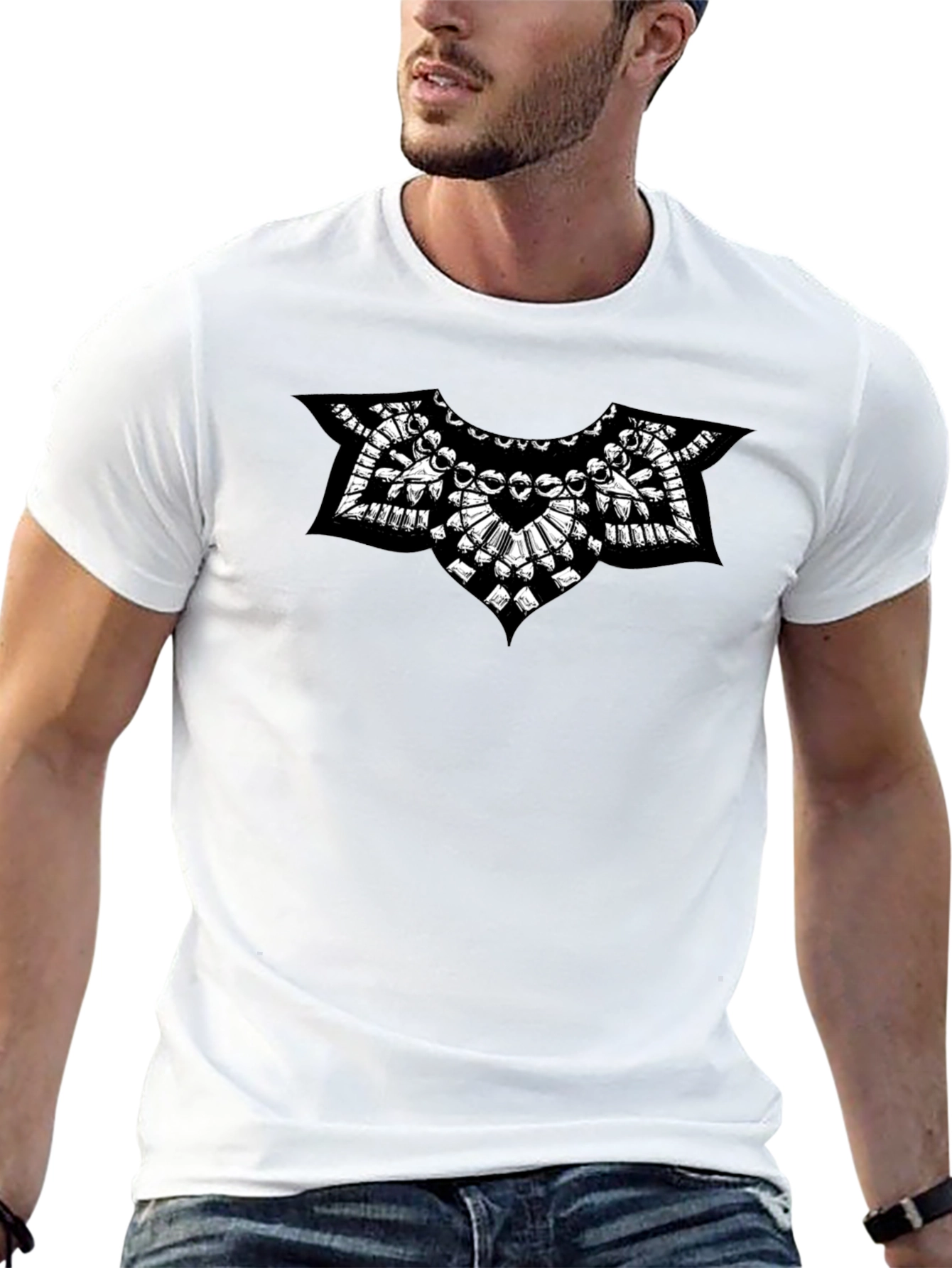 Edgy Graphic Tee - Black