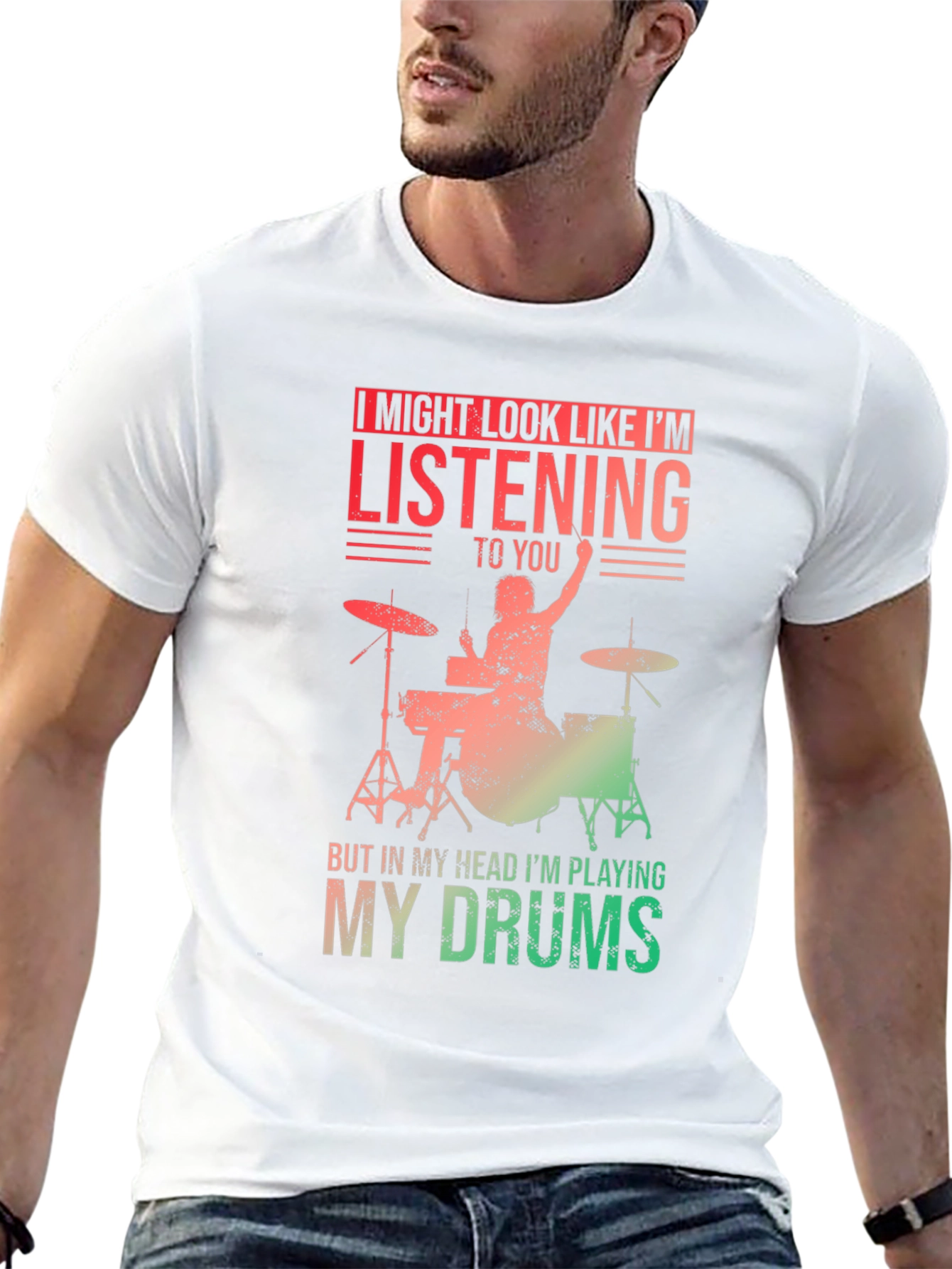 Drummer T-Shirt - Im Playing My Drums