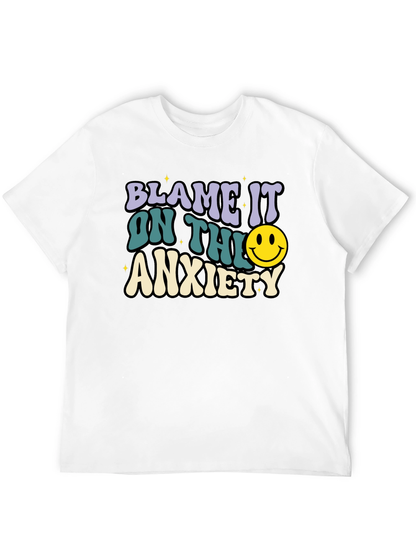 Blame It On Anxiety T-Shirt Retro Style