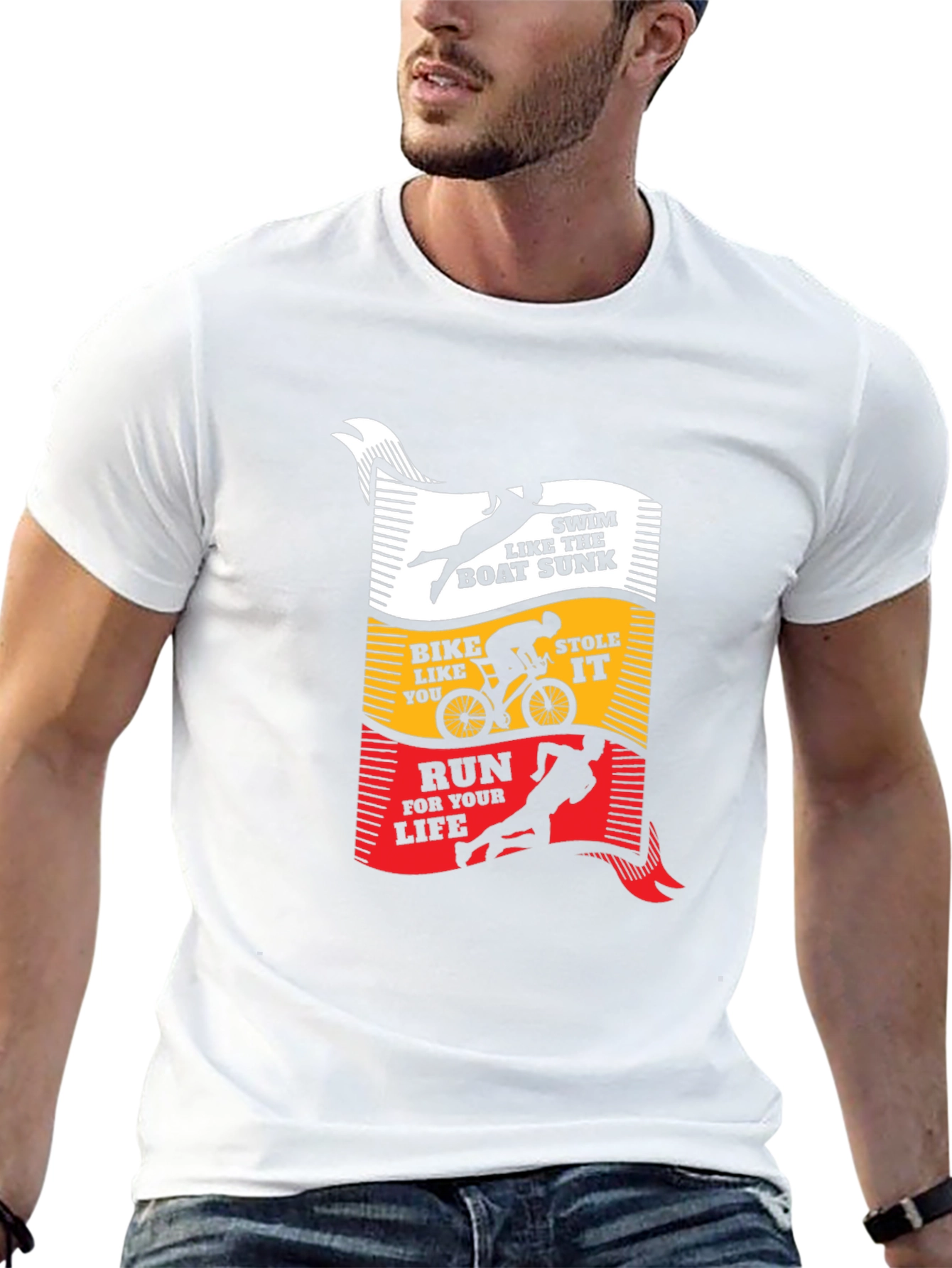 Triathlon T-Shirt: Swim Bike Run