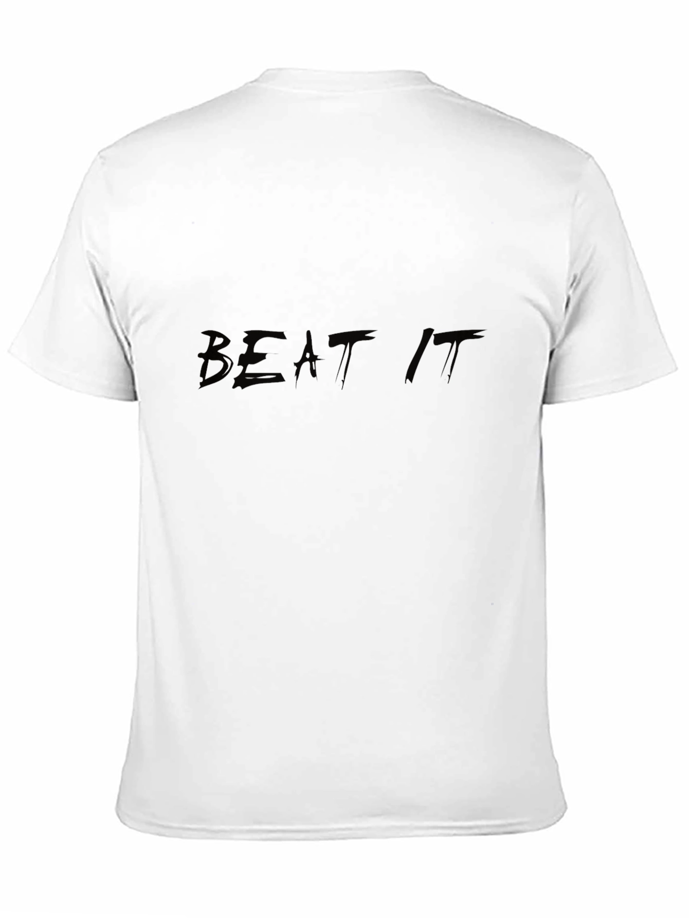 Mens Black Beat It Graphic T-Shirt