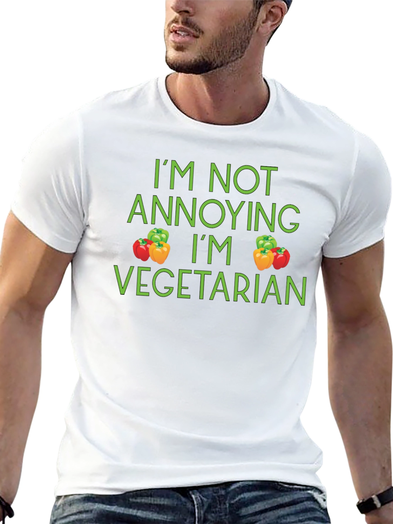 Funny Vegetarian T-Shirt - Im Not Annoying Tee