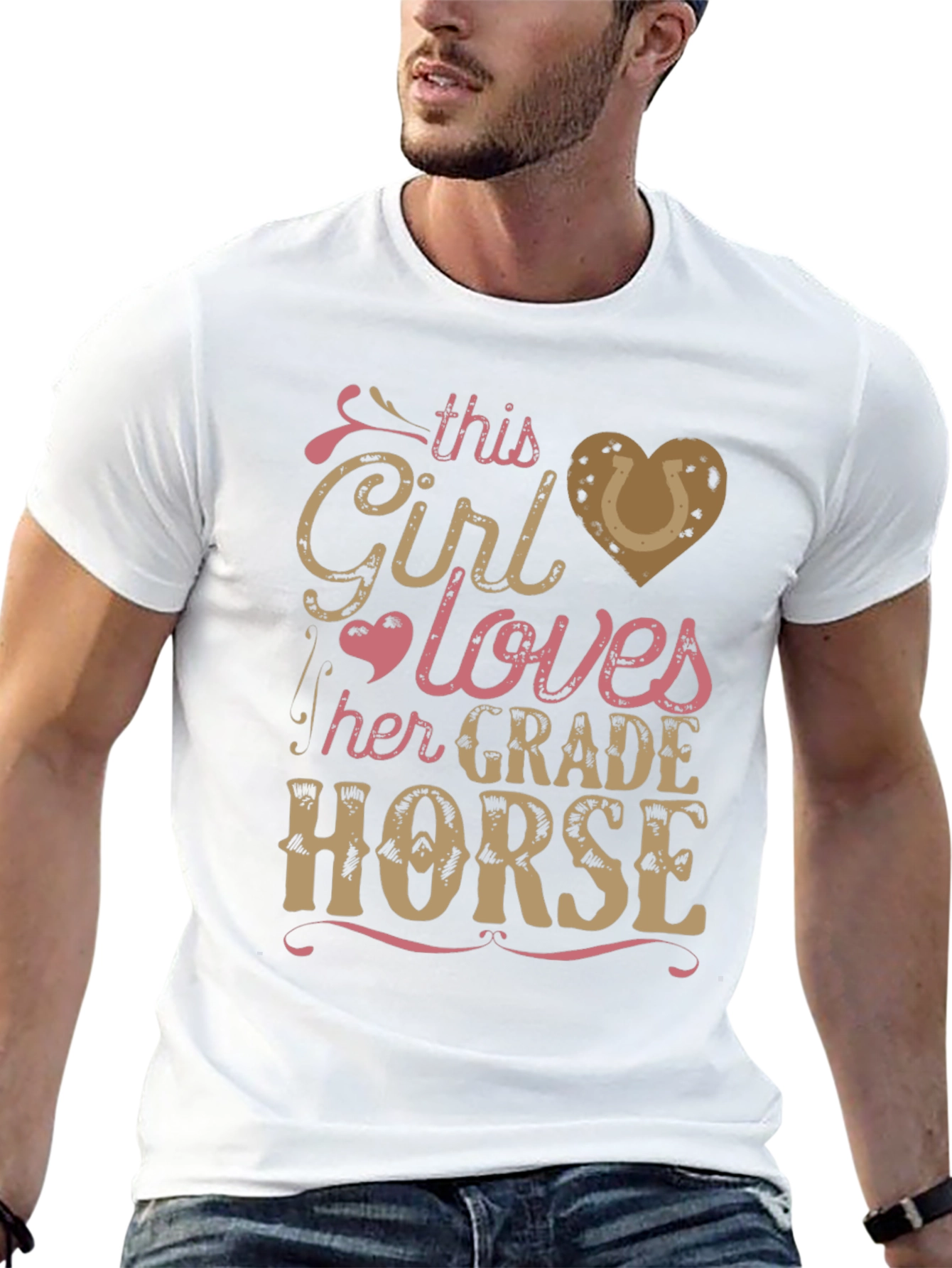 Girl Loves Her Grade Horse T-Shirt