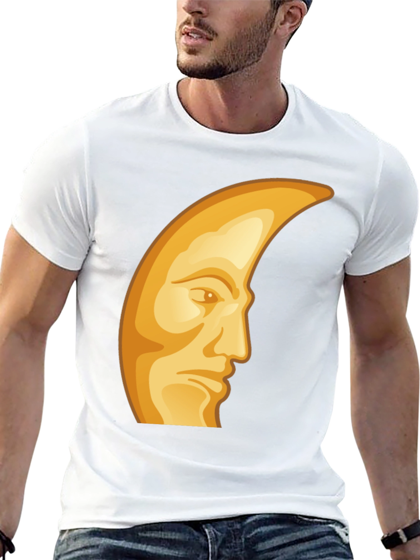 Man in the Moon Graphic T-Shirt