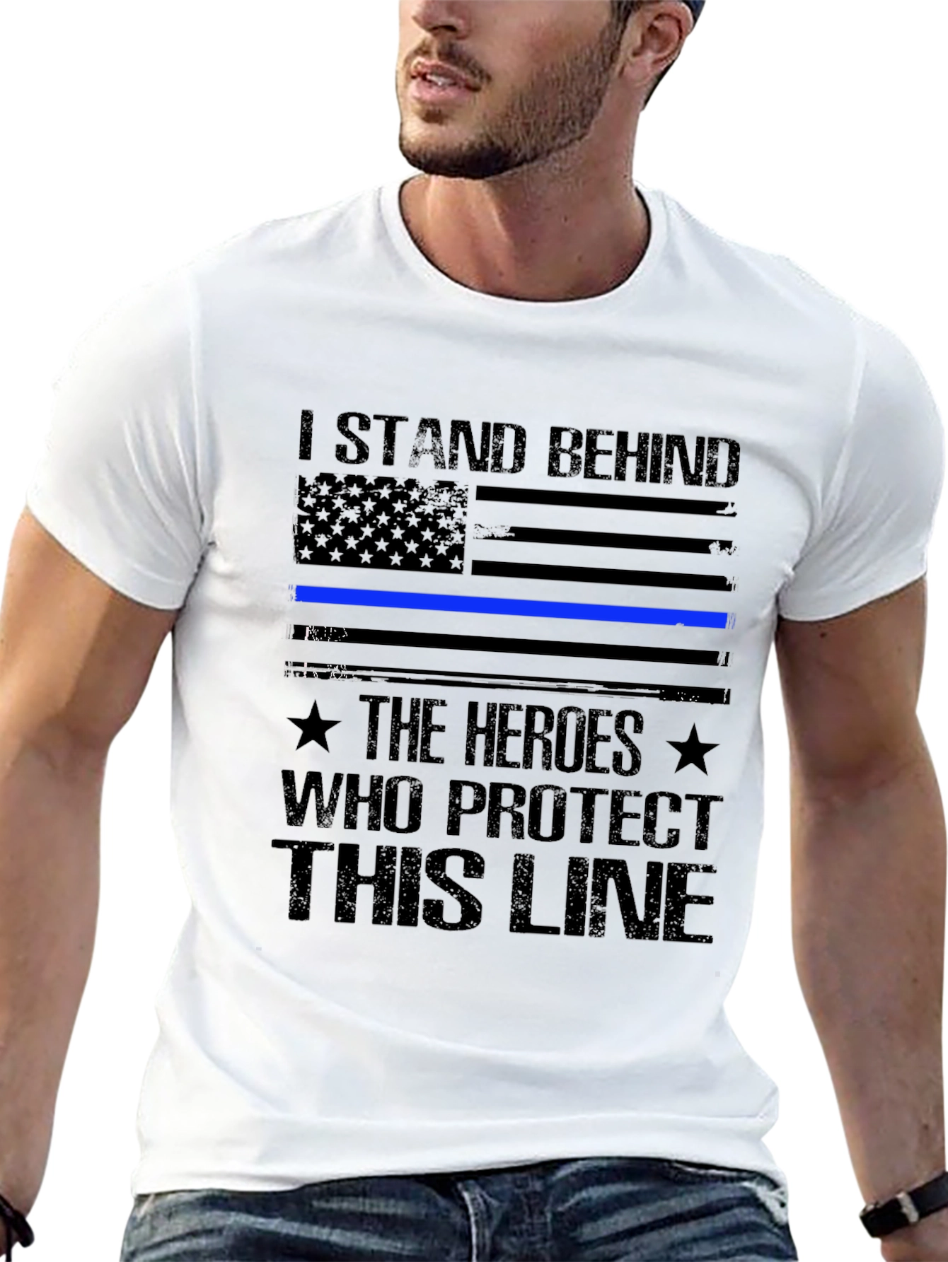I Stand Behind The Heroes T-Shirt
