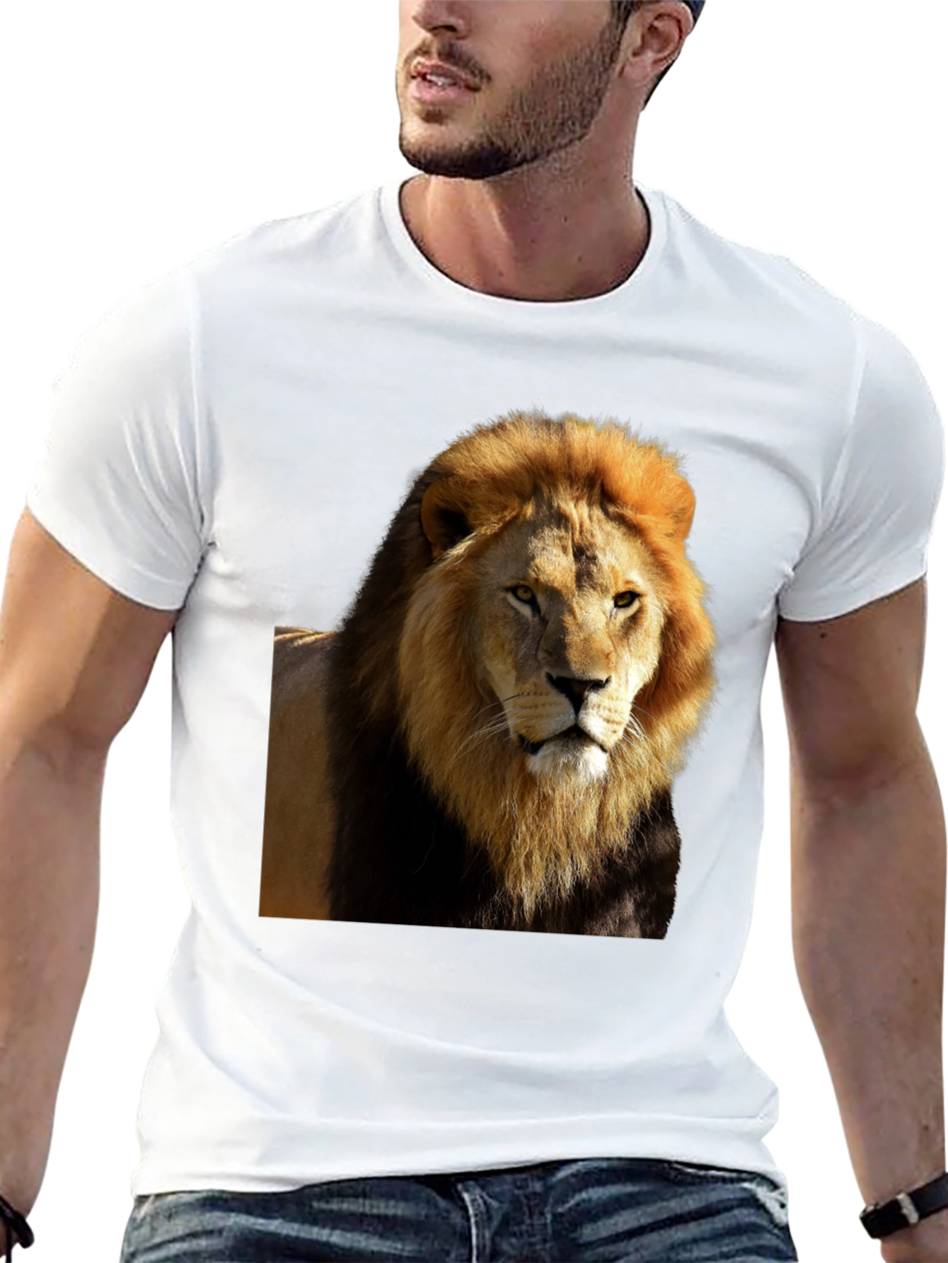 Lion Graphic Black T-Shirt - Wild Style