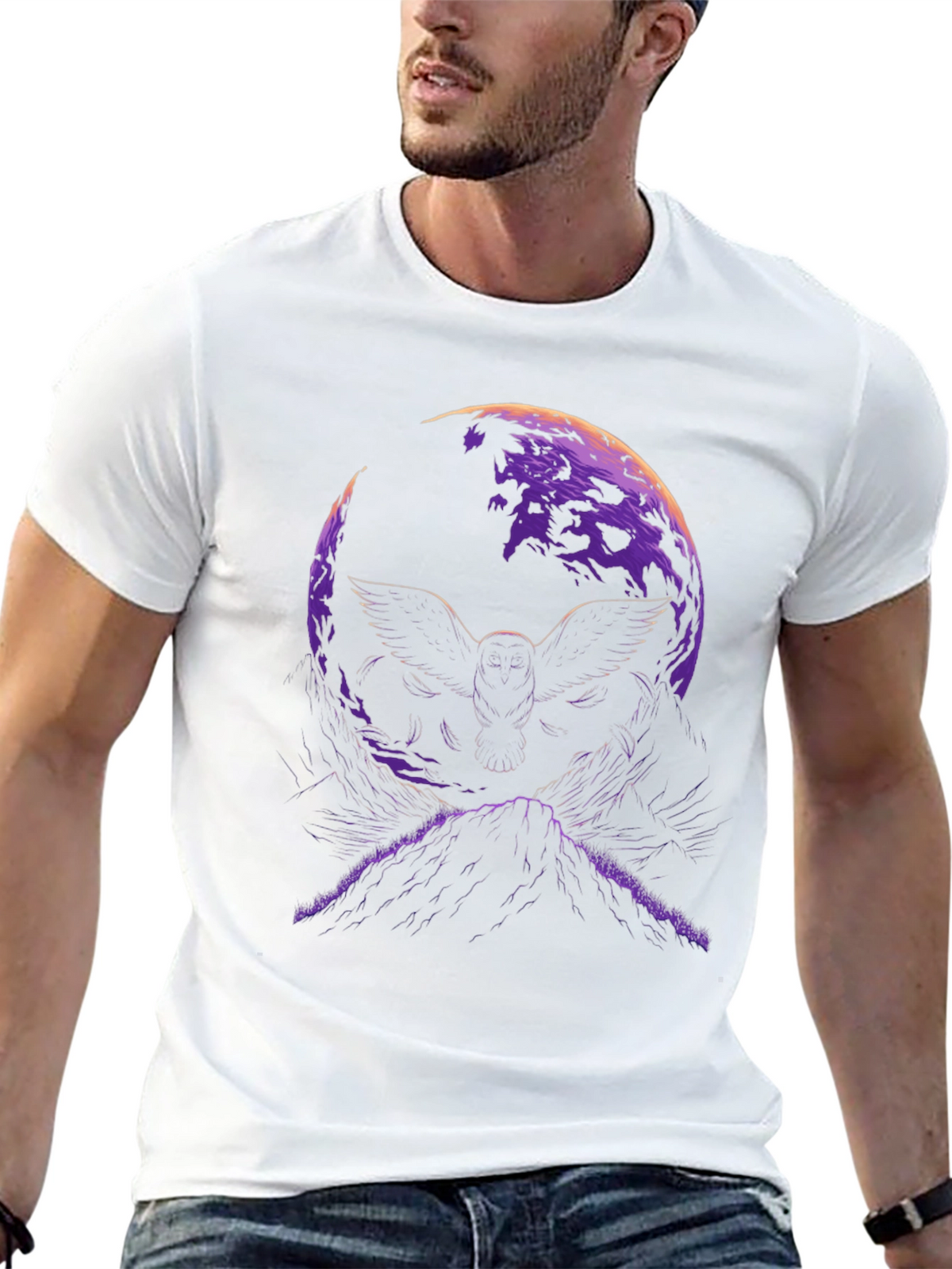 Owl Moon Graphic T-Shirt