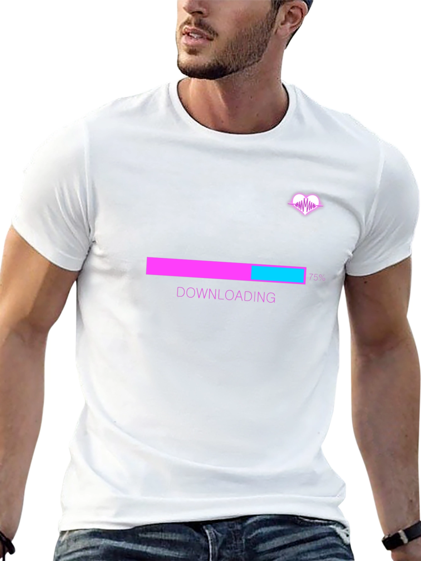 Downloading Love Black T-Shirt