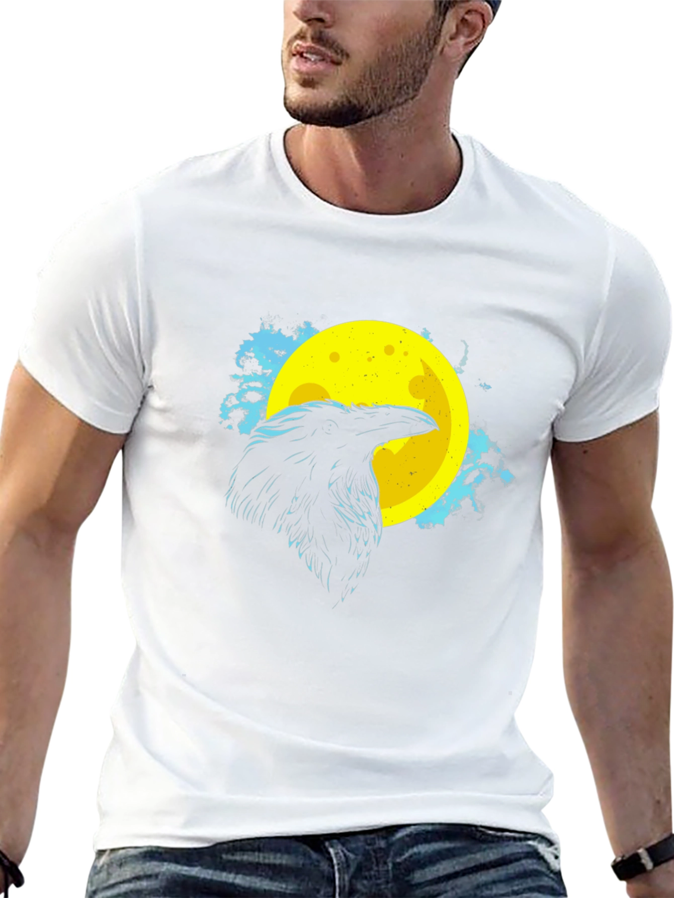 Raven Moon Graphic Tee - Black T-Shirt