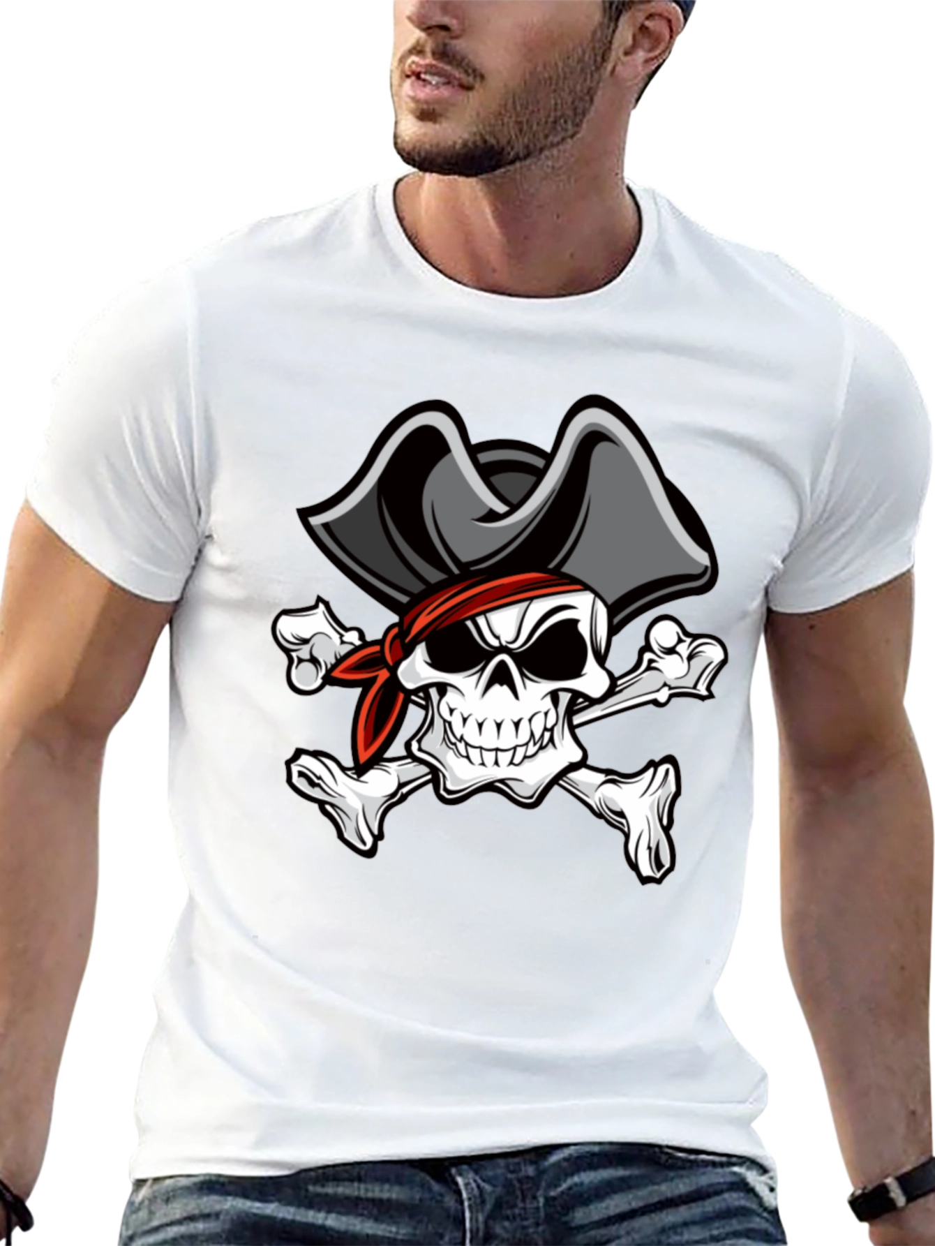 Pirate Skull T-Shirt - Classic Design