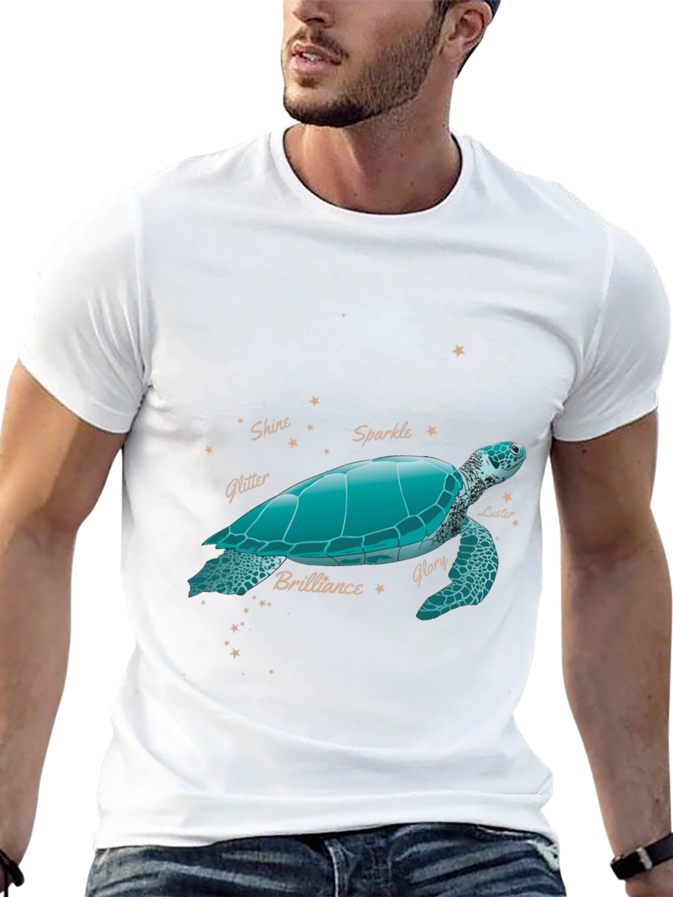 Turtle Constellation Graphic Tee - Black