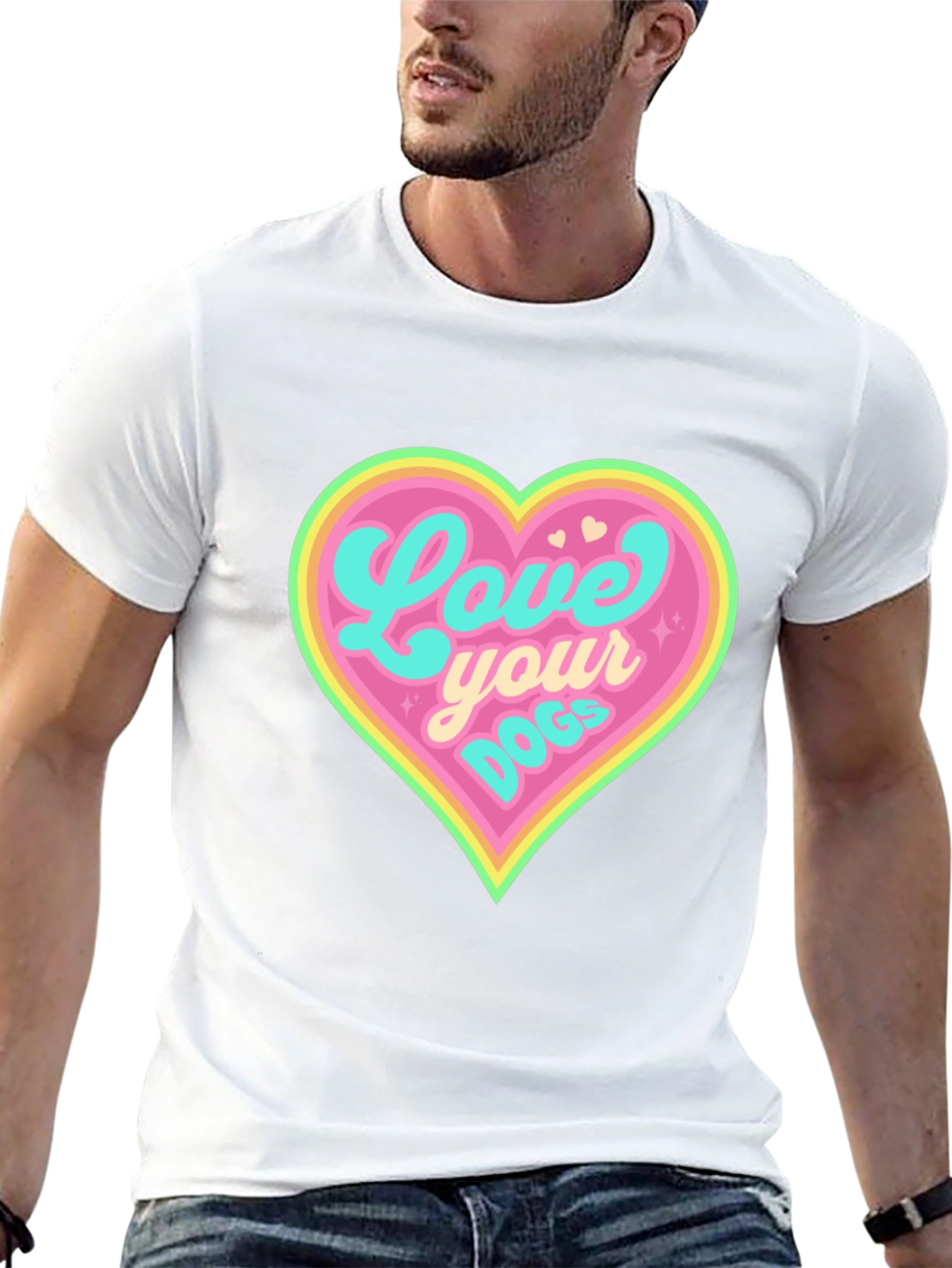 Love Your Dogs Heart Graphic Tee