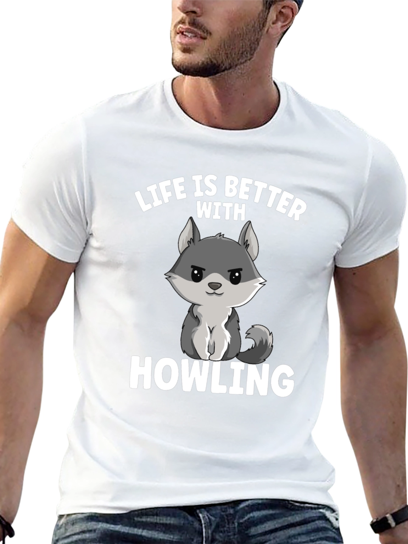 Life is Better with Howling Wolf Graphic Tee