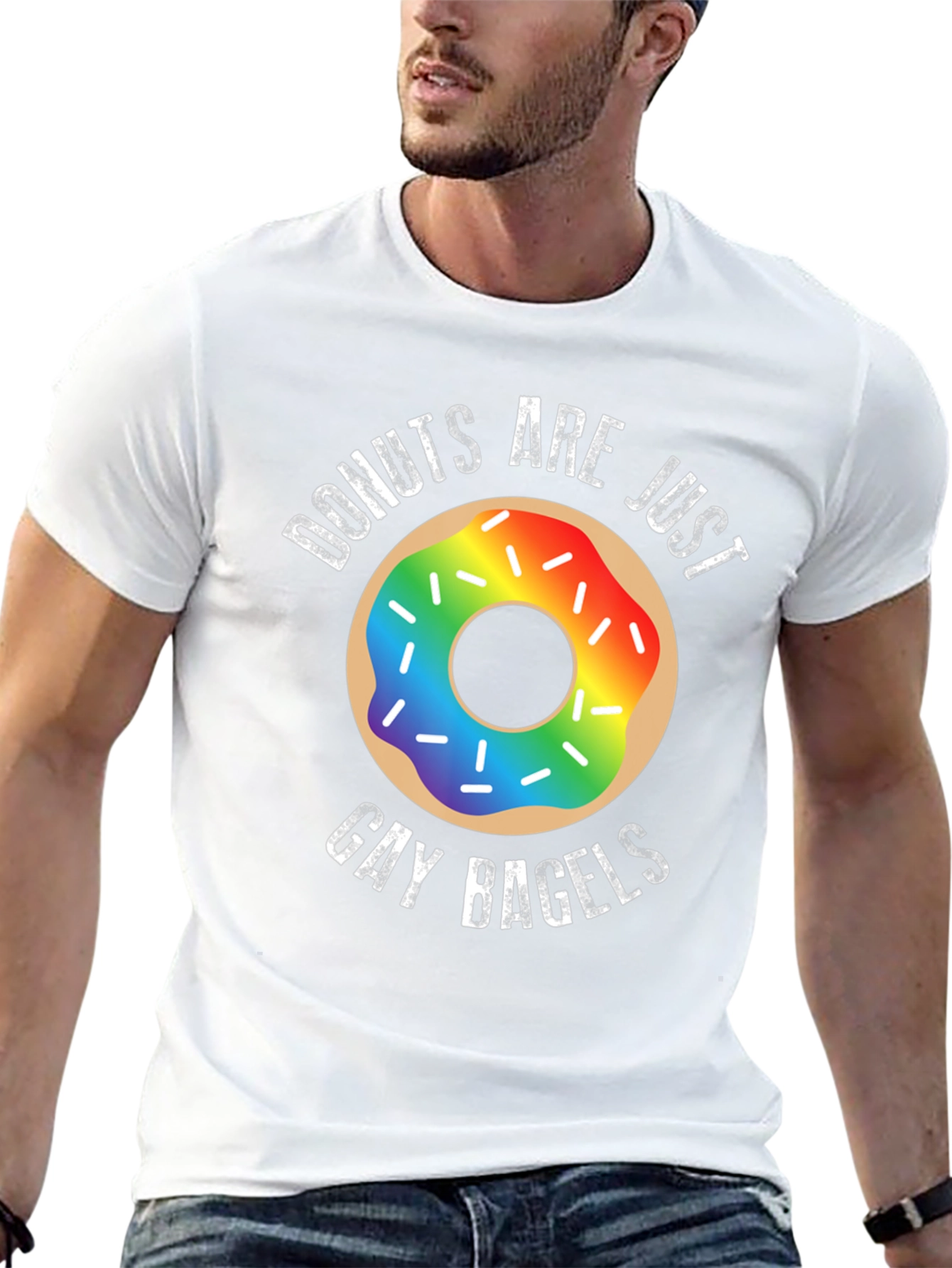 Donuts Are Just Gay Bagels Funny LGBTQ T-Shirt