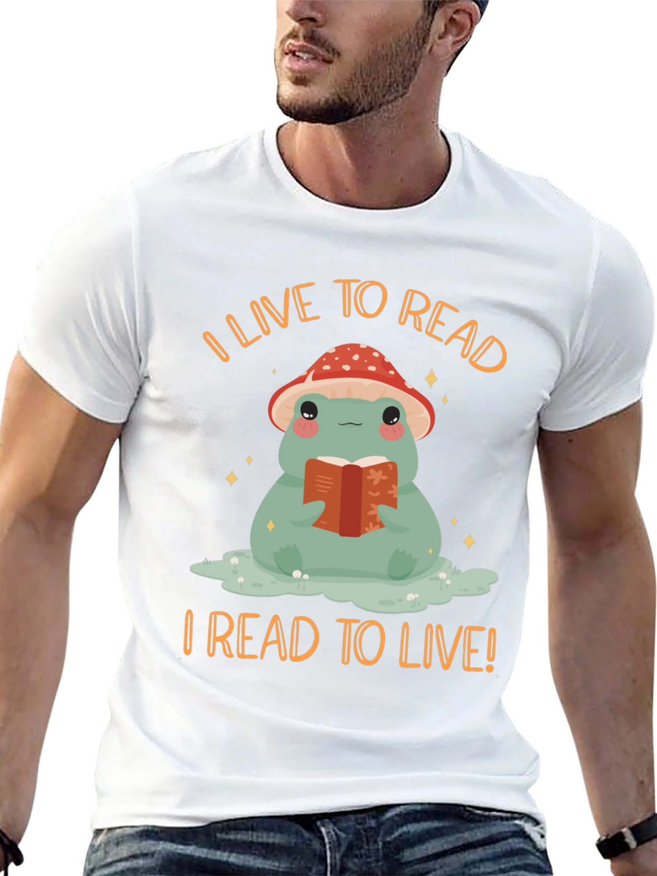 I Live to Read Frog T-Shirt