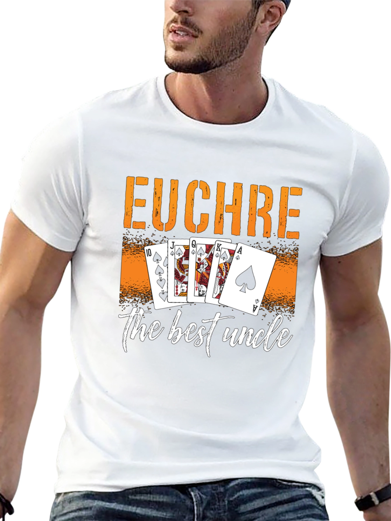 Euchre Best Uncle T-Shirt: Card Game Design