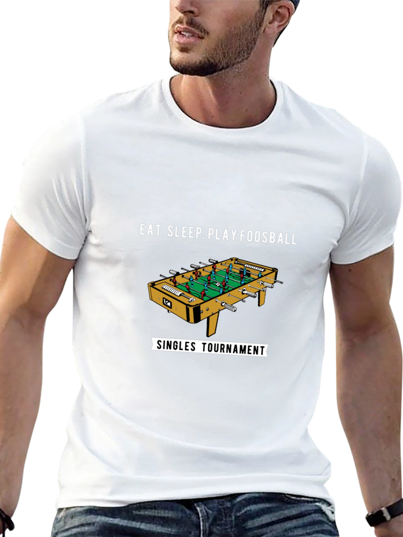 Eat Sleep Play Foosball T-Shirt - Singles Tournament