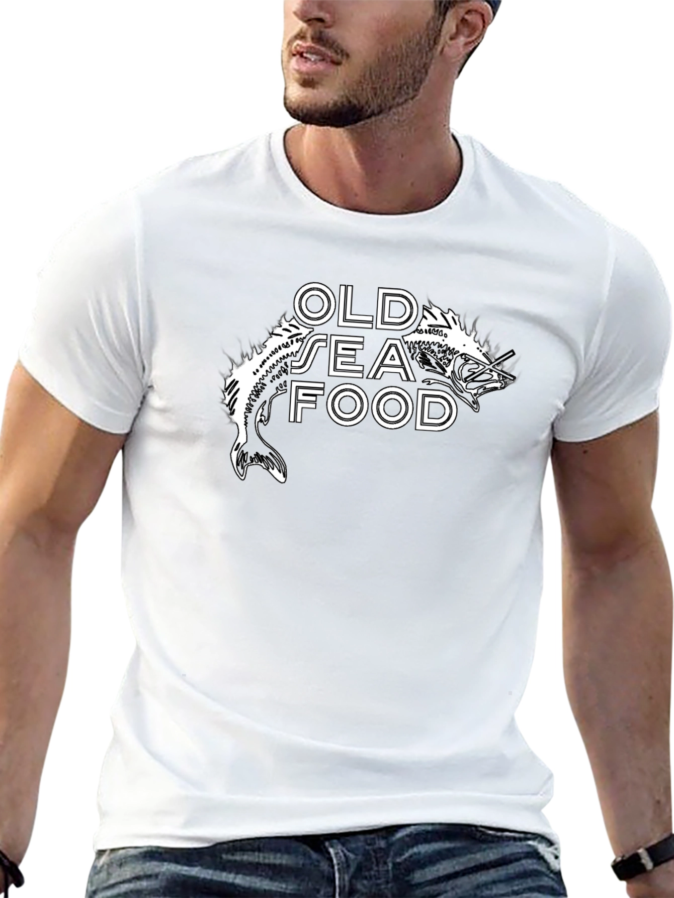 Old Sea Food T-Shirt - Graphic Print