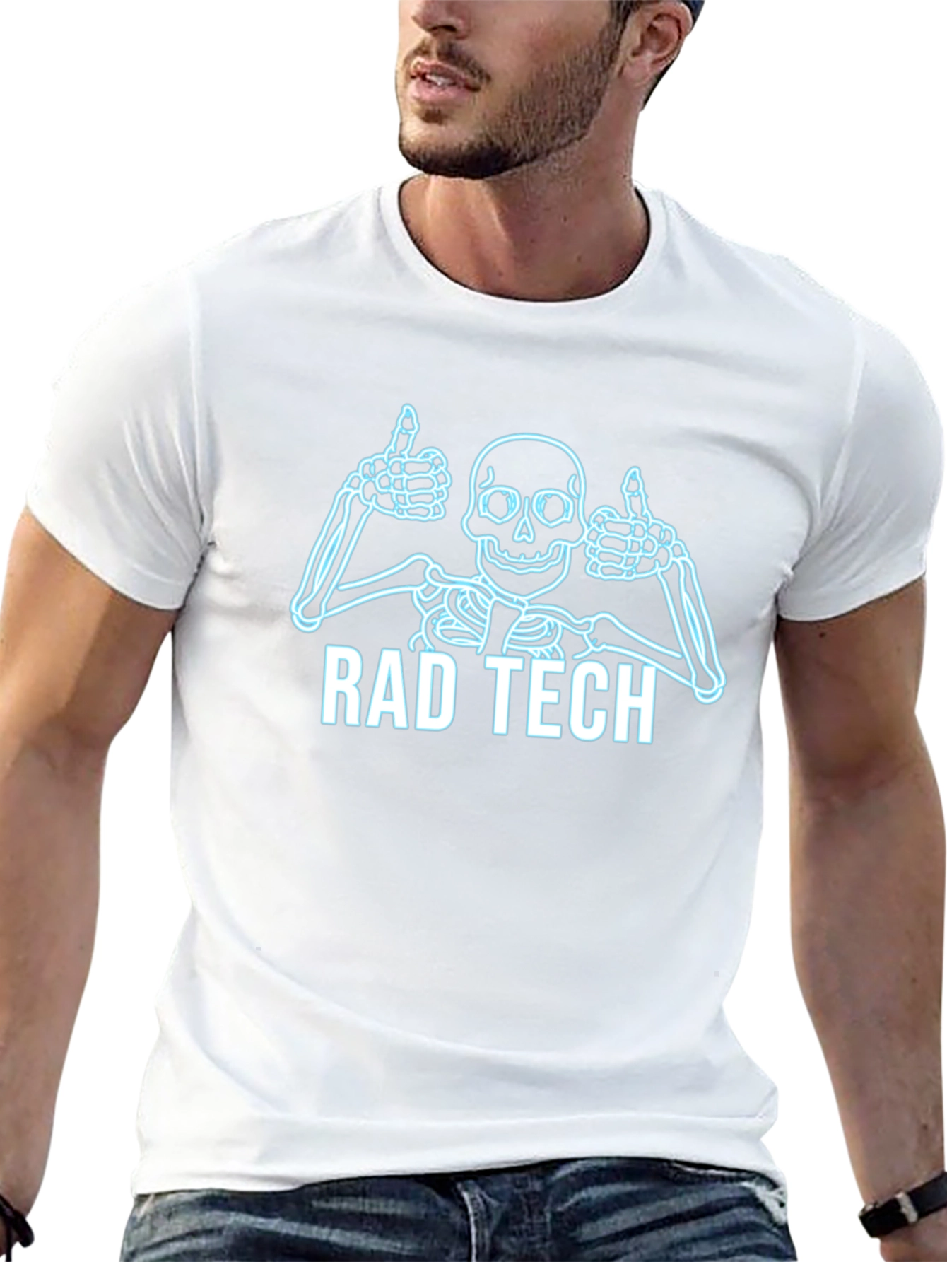 Rad Tech Skeleton Graphic T-Shirt