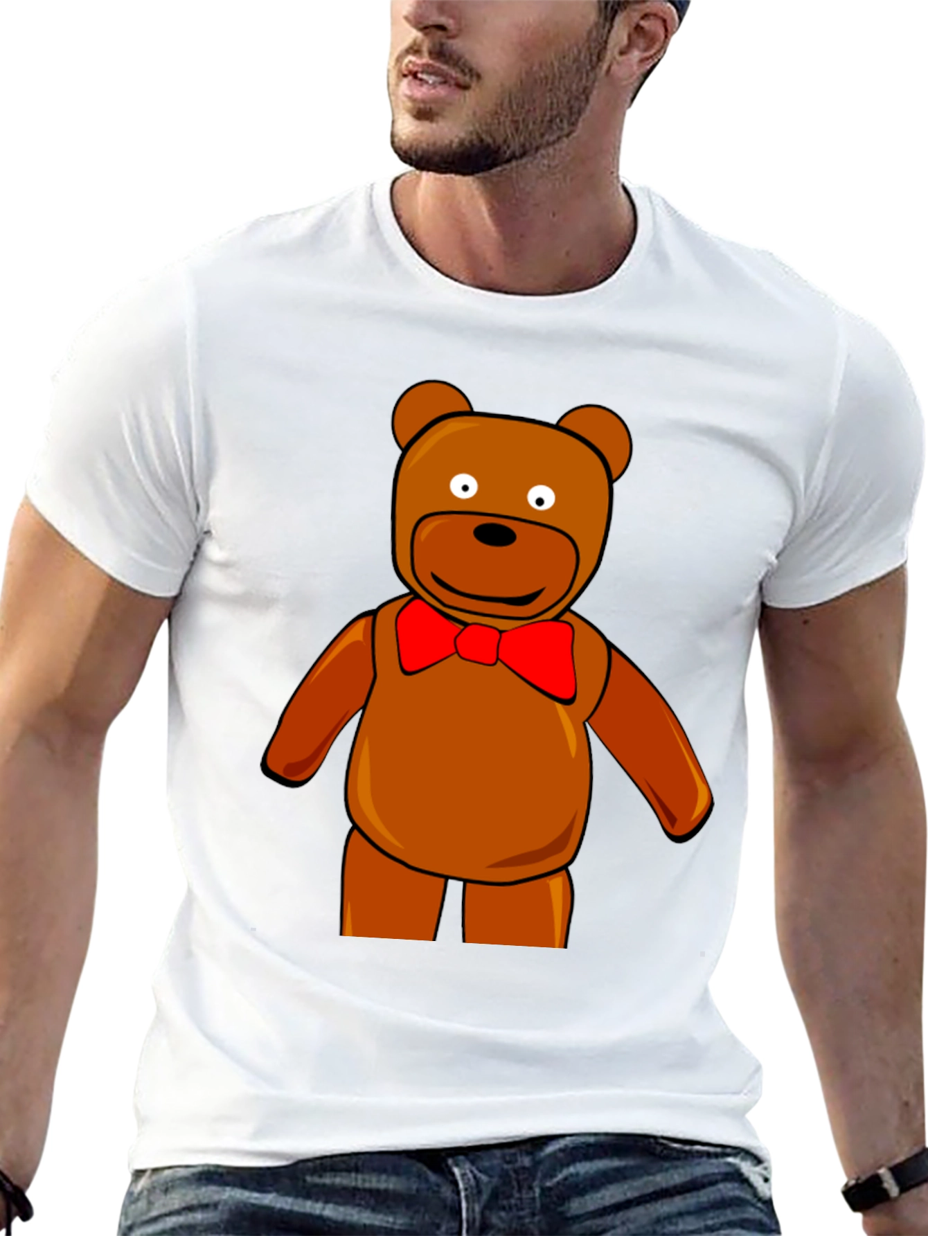 Teddy Bear Graphic Tee - Fun Cartoon Bear T-Shirt