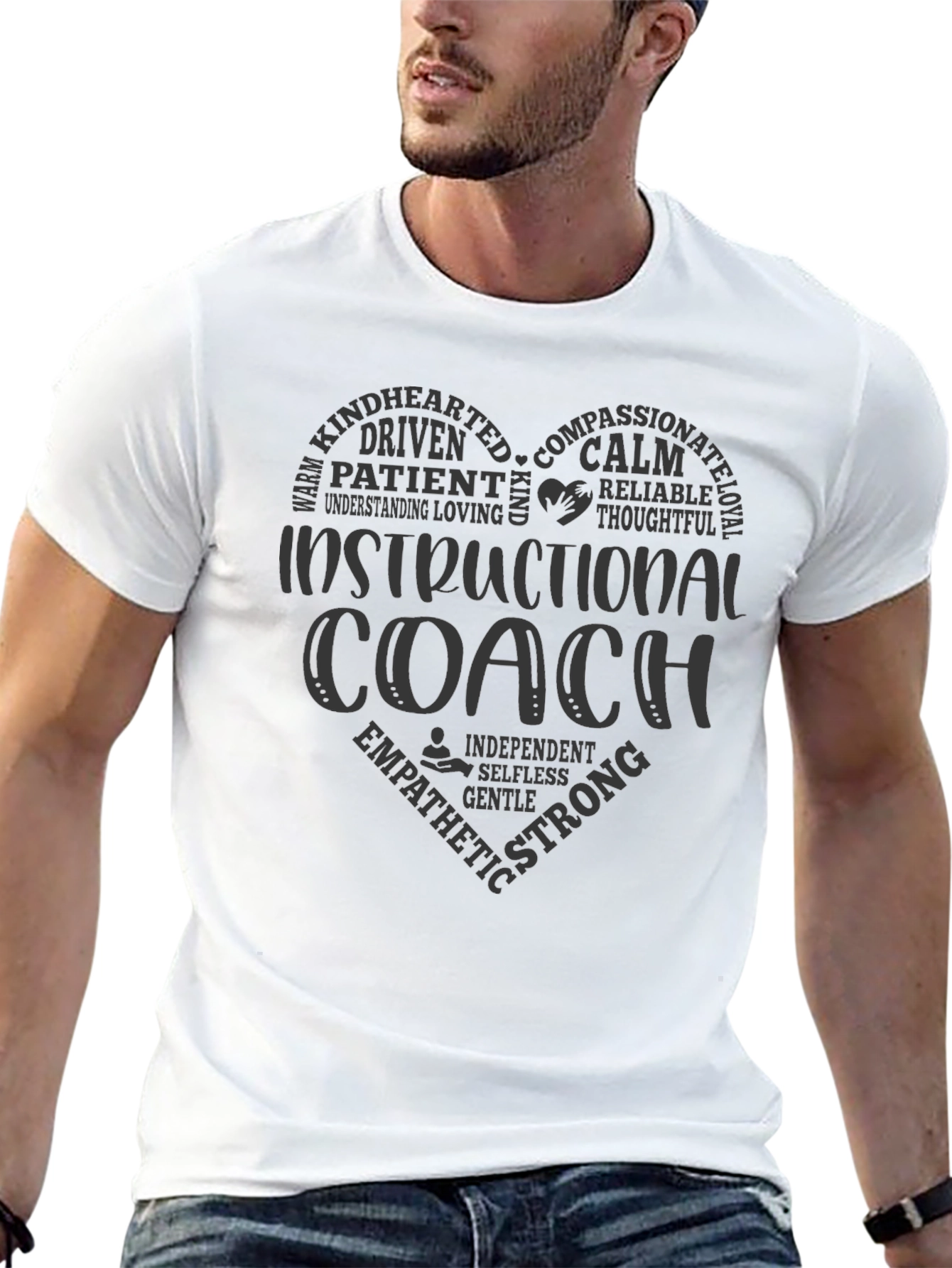 Instructional Coach Heart T-Shirt