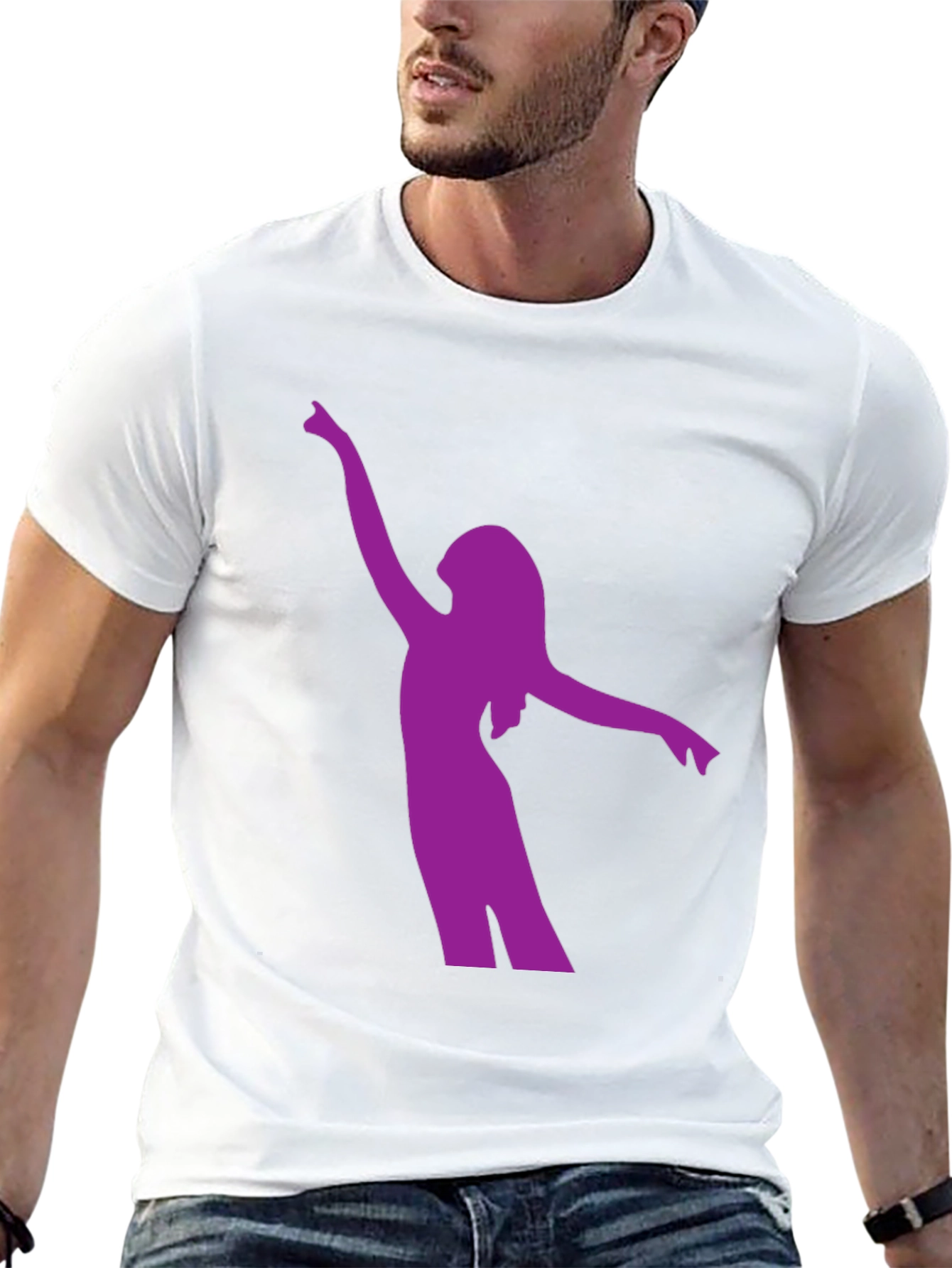 Silhouette Dancer Graphic Tee - Black