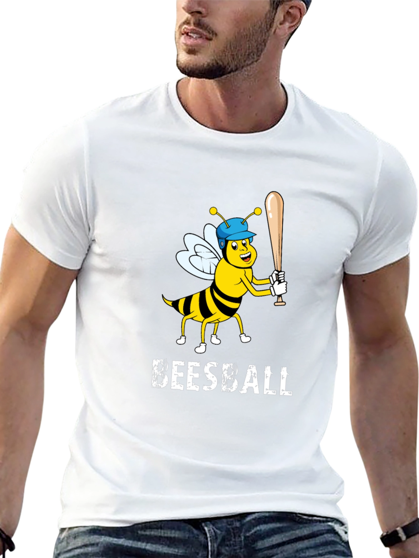 Beesball T-Shirt - Funny Baseball Bee Graphic Tee
