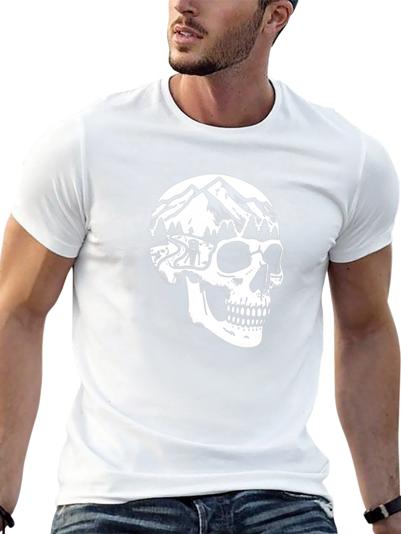 Skull Mountain Black T-Shirt