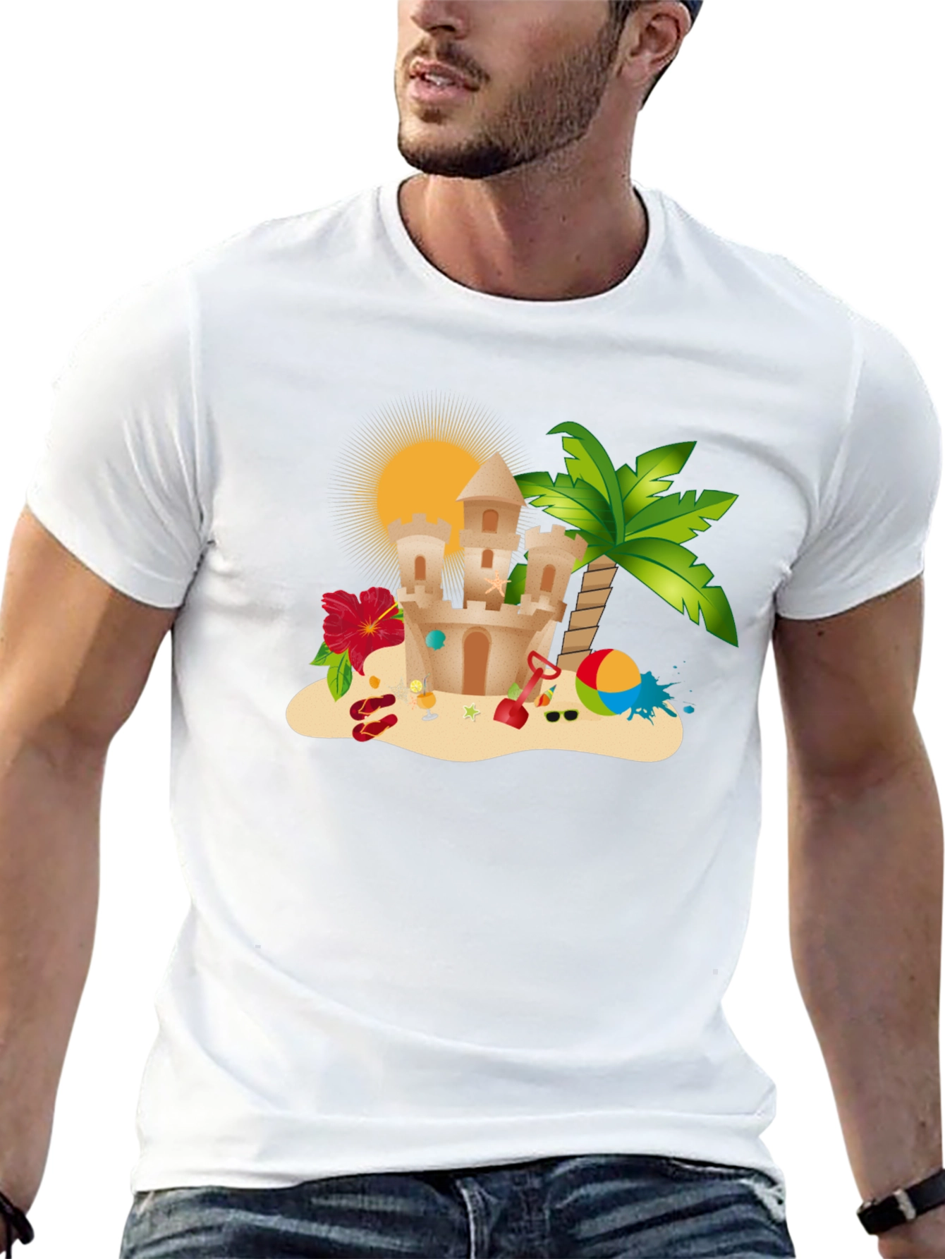 Summer Beach Sandcastle T-Shirt