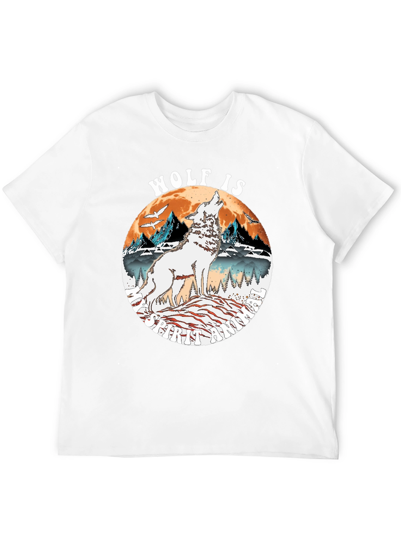 Wolf Moon Graphic Tee - Unisex Black T-Shirt