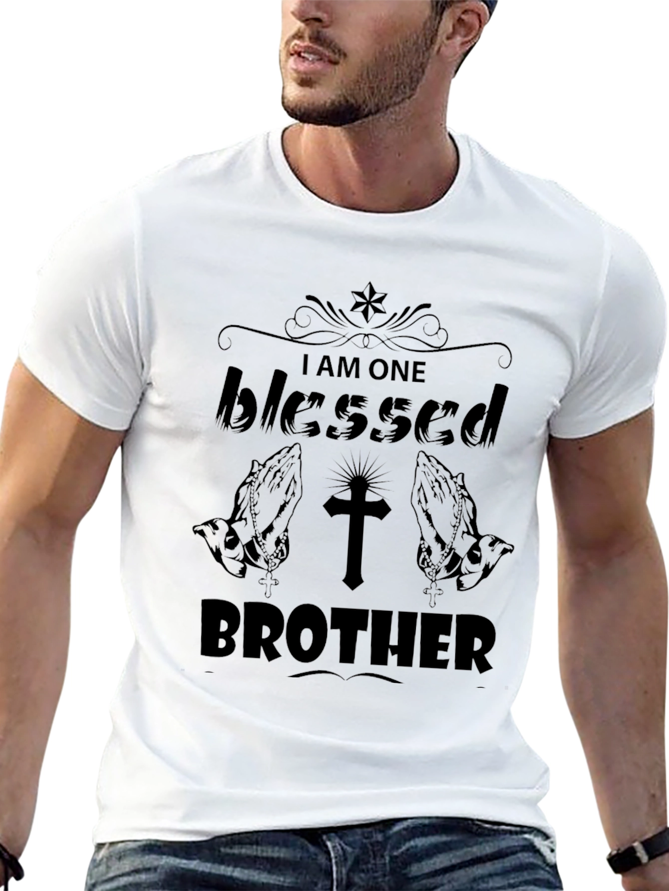 Blessed Brother Black T-Shirt