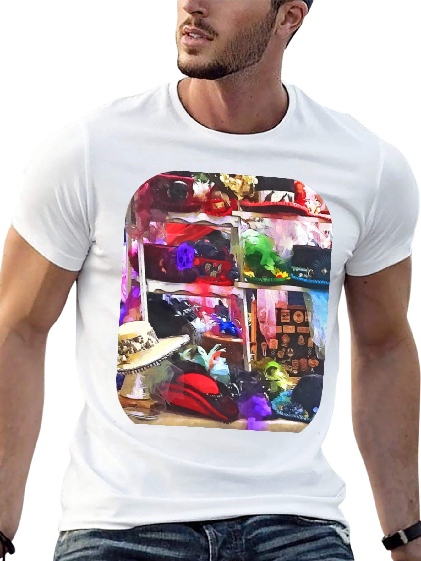 Hats Galore Mens Black T-Shirt