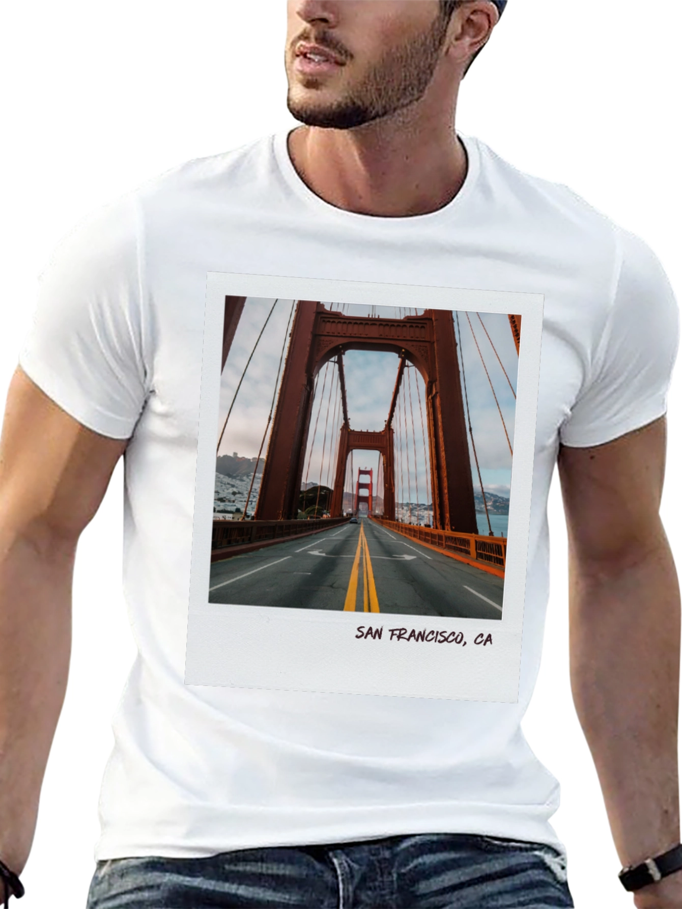 San Francisco Golden Gate Bridge Photo T-Shirt