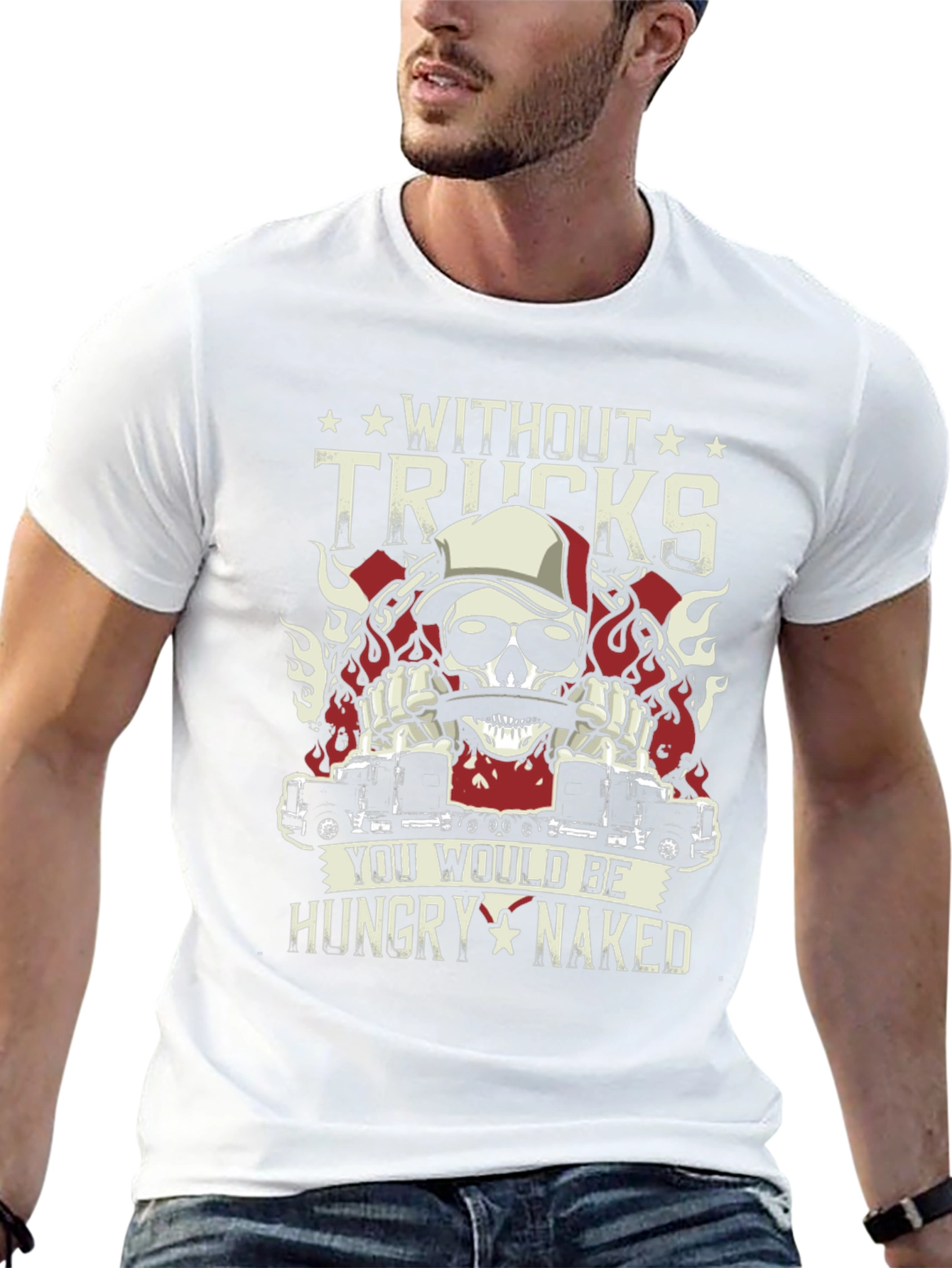 Without Trucks Funny Graphic T-Shirt
