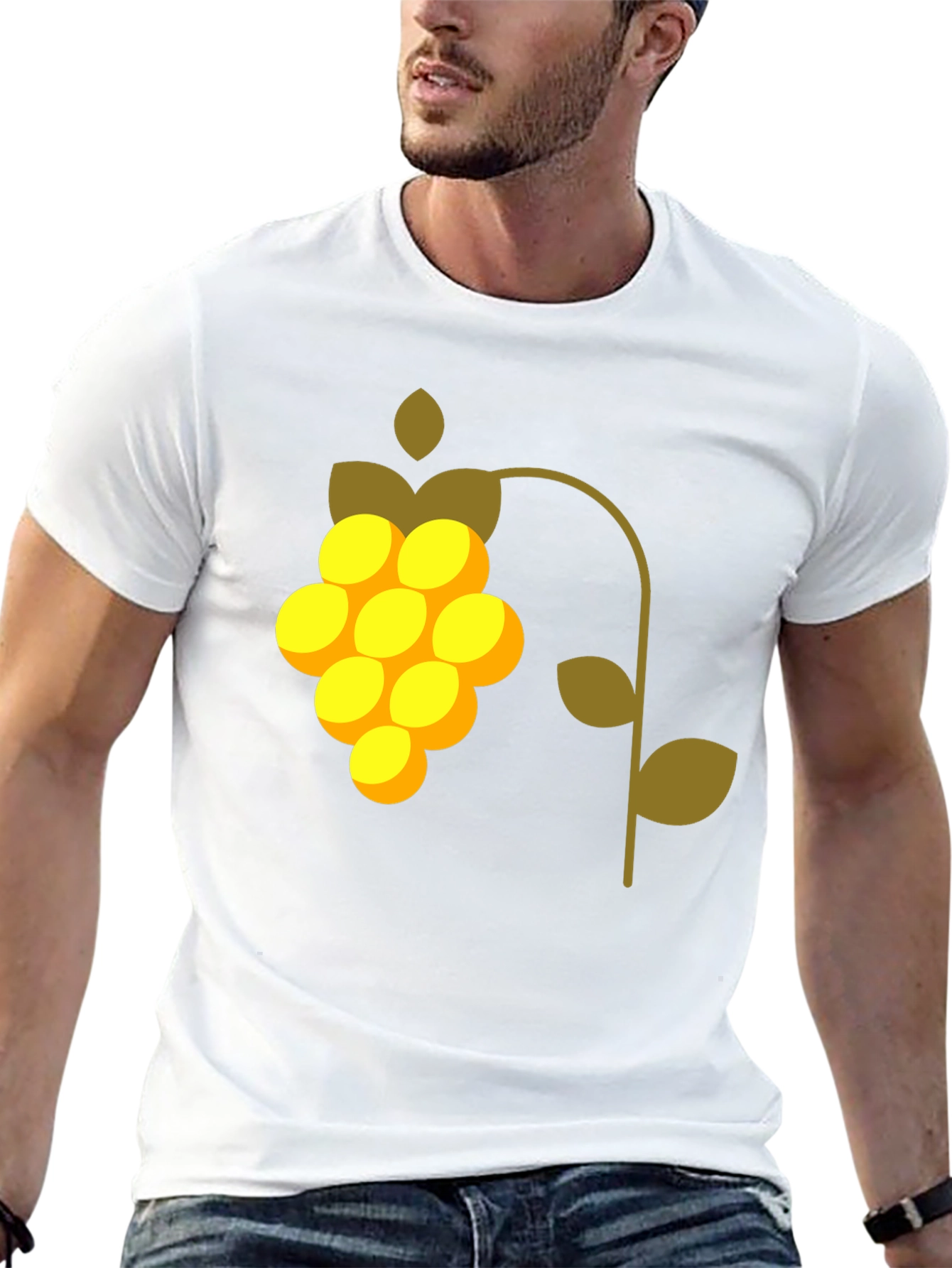 Modern Grape Graphic Tee - Stylish Casual Wear